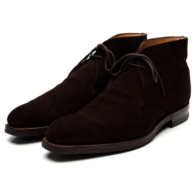 Crockett & Jones Tetbury boots daim marron UK 9