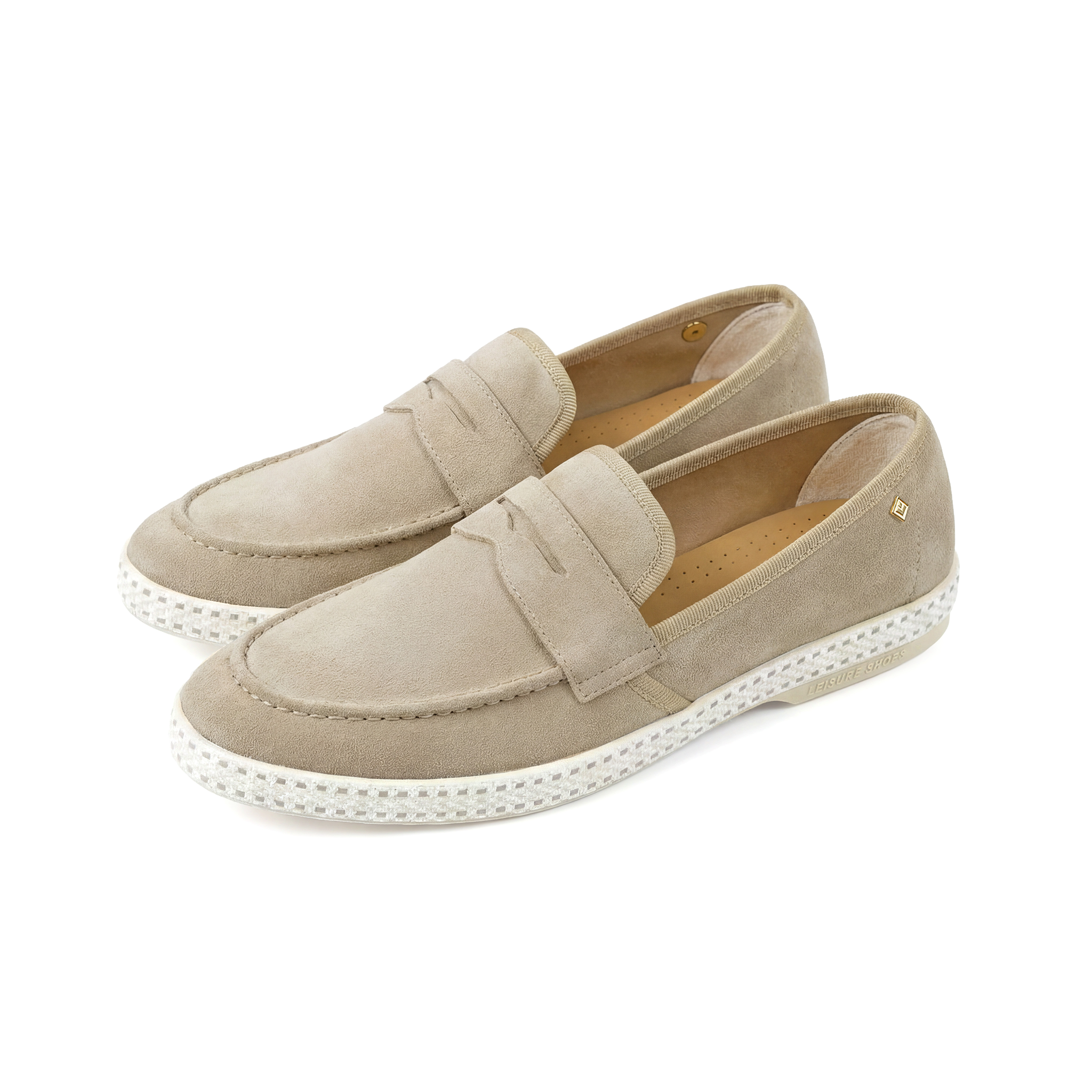 Rivieras Classic Mocassin Beige mocassins cuir