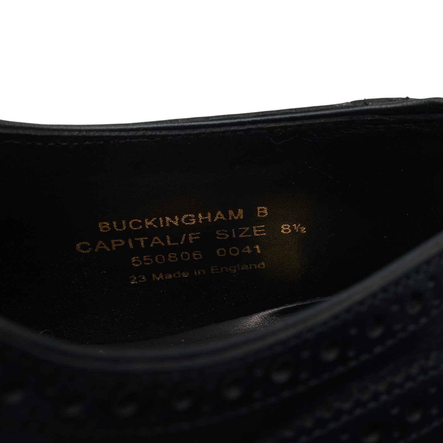 Loake 1880 Buckingham richelieu cuir noir pointure UK 8.5