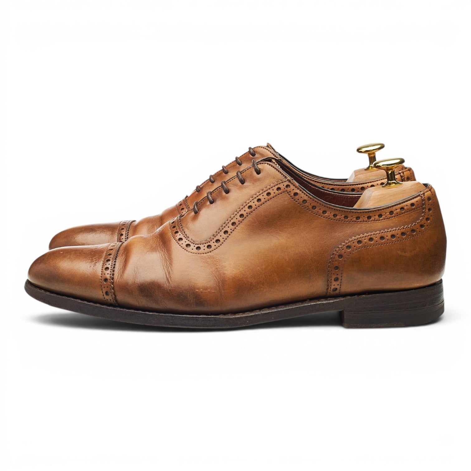 Cheaney Chamberlain oxford brogue cuir marron UK 8