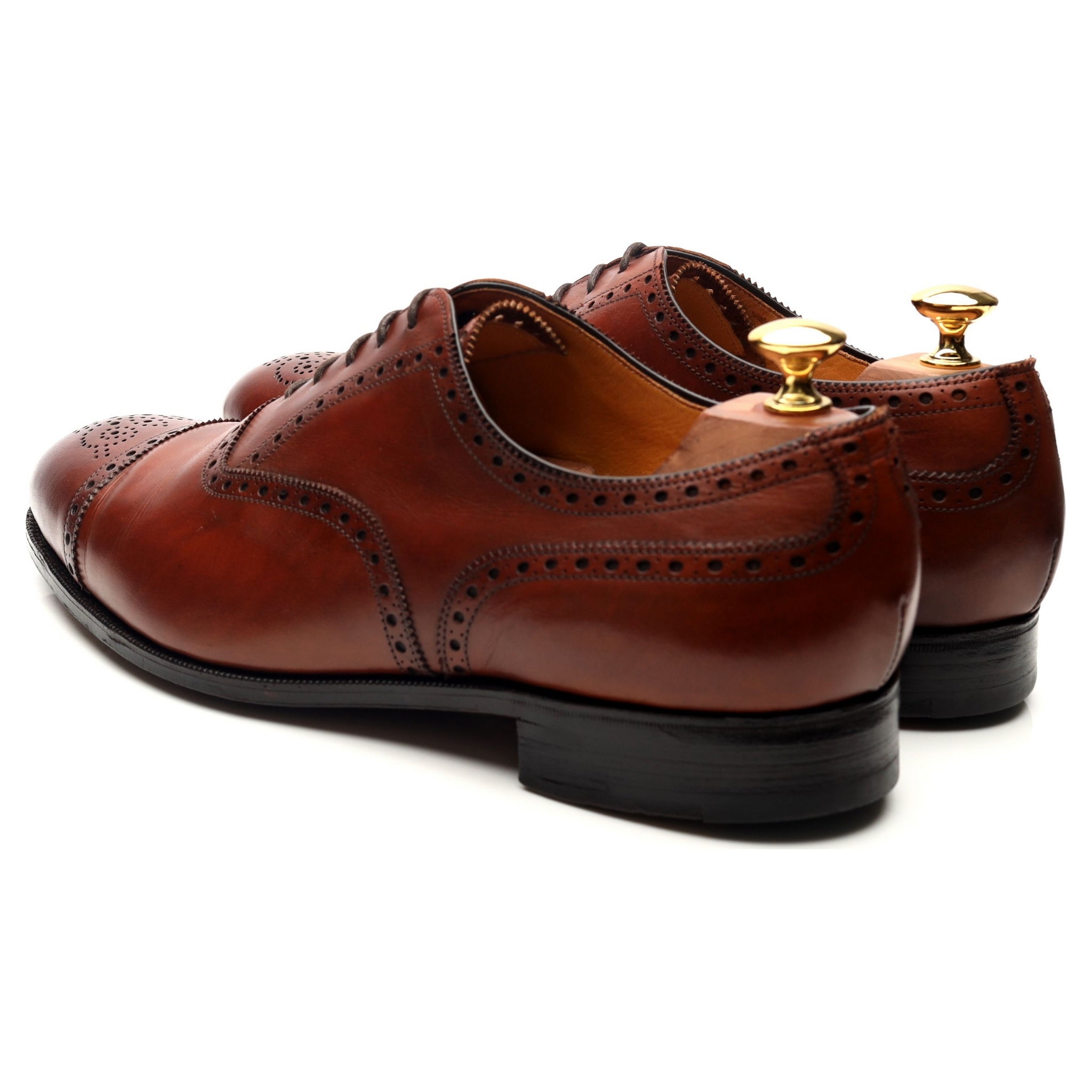 Edward Green Cadogan oxford cuir marron UK 9.5