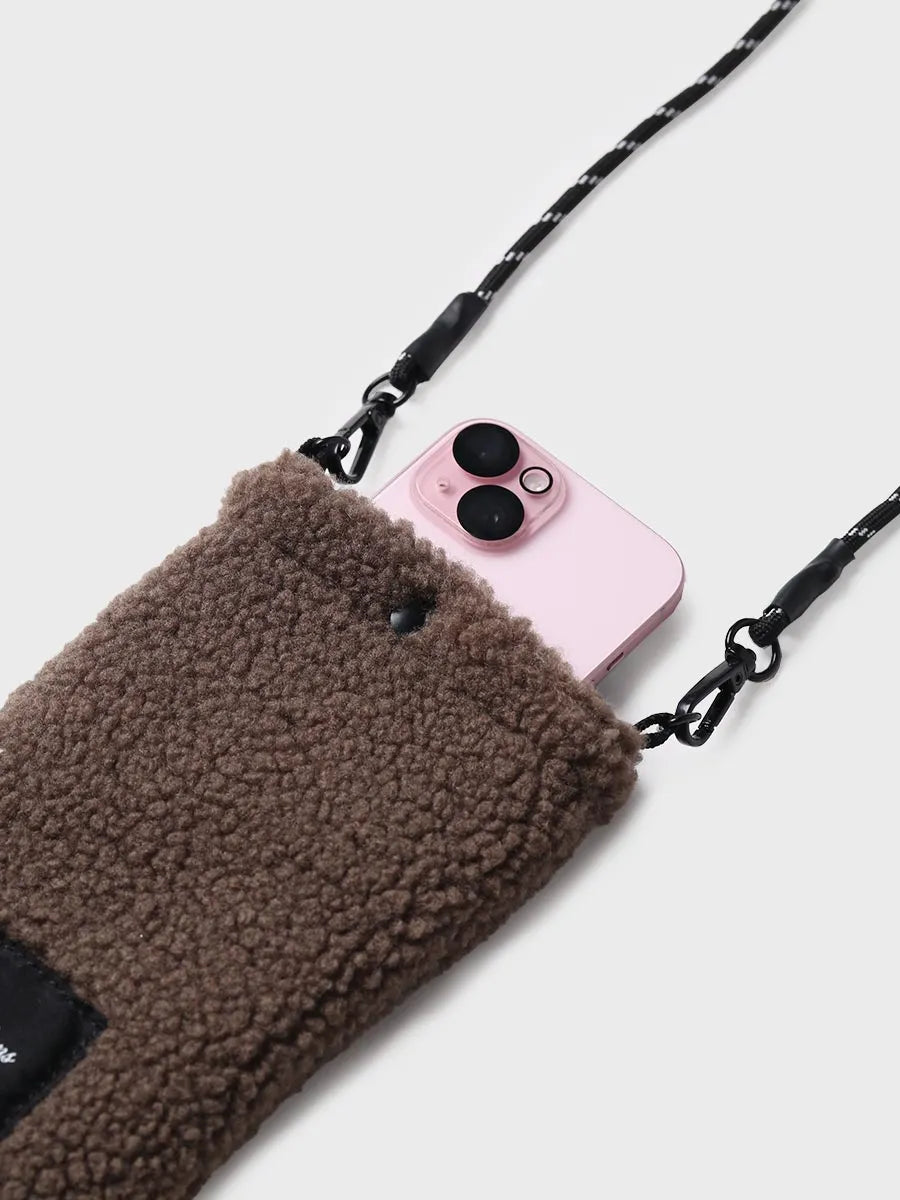 Toni Pons GABIN sac téléphone sherpa taupe