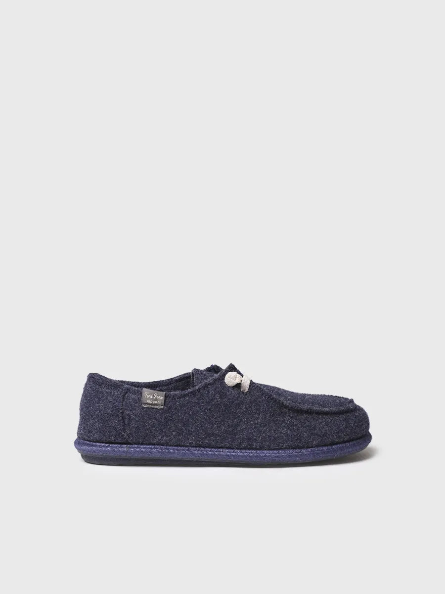 Toni Pons Tiago-RW chaussons homme laine marine