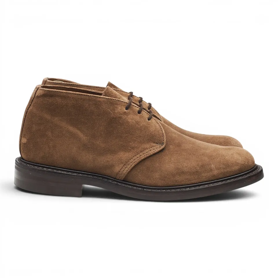 Tricker’s Winston bottines chukka daim marron UK 8