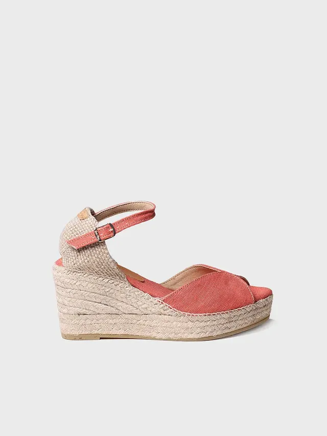 Toni Pons Lua-NT espadrille lin boucle compensée 7 cm
