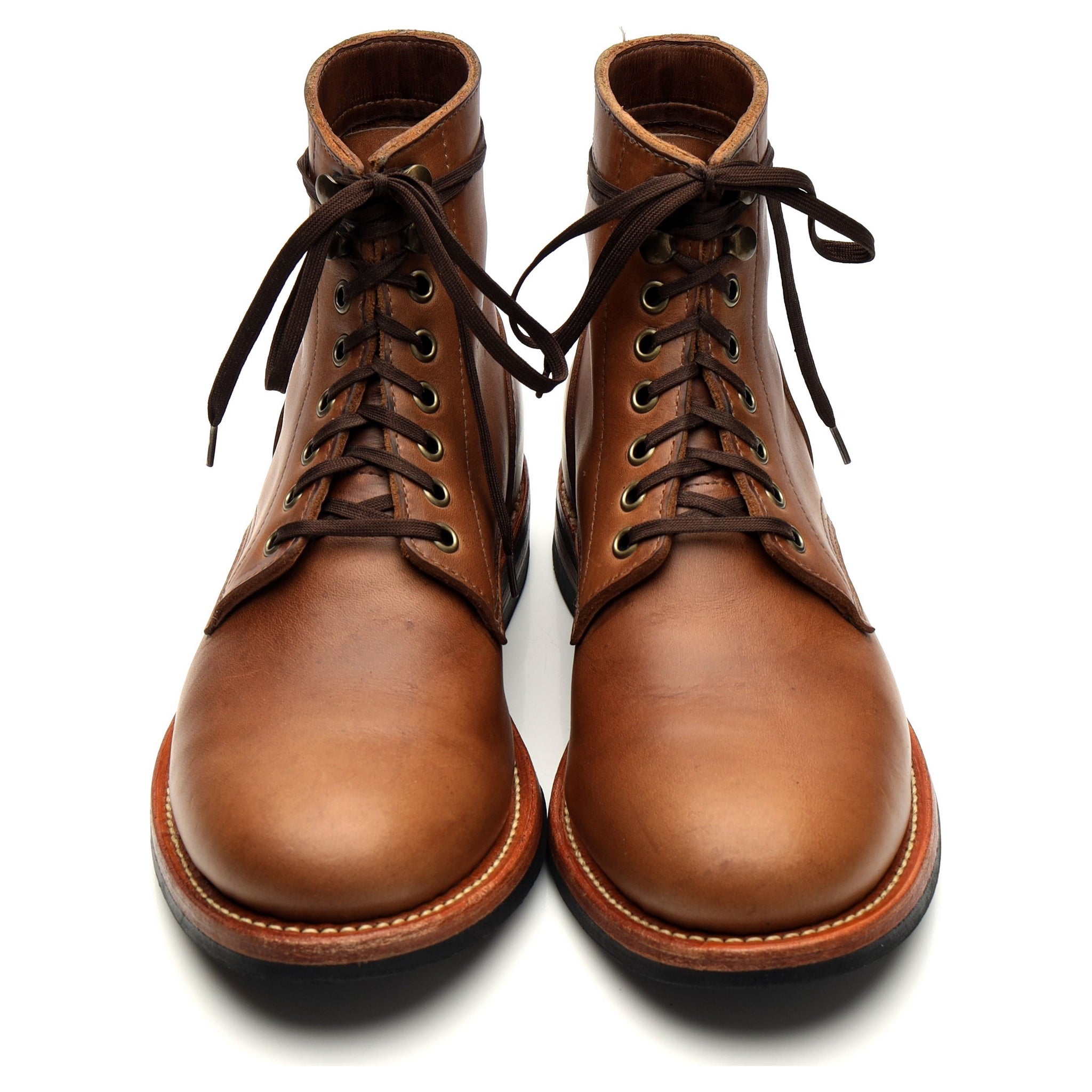 Oak Street Bootmakers Trench boots cuir marron UK 7,5