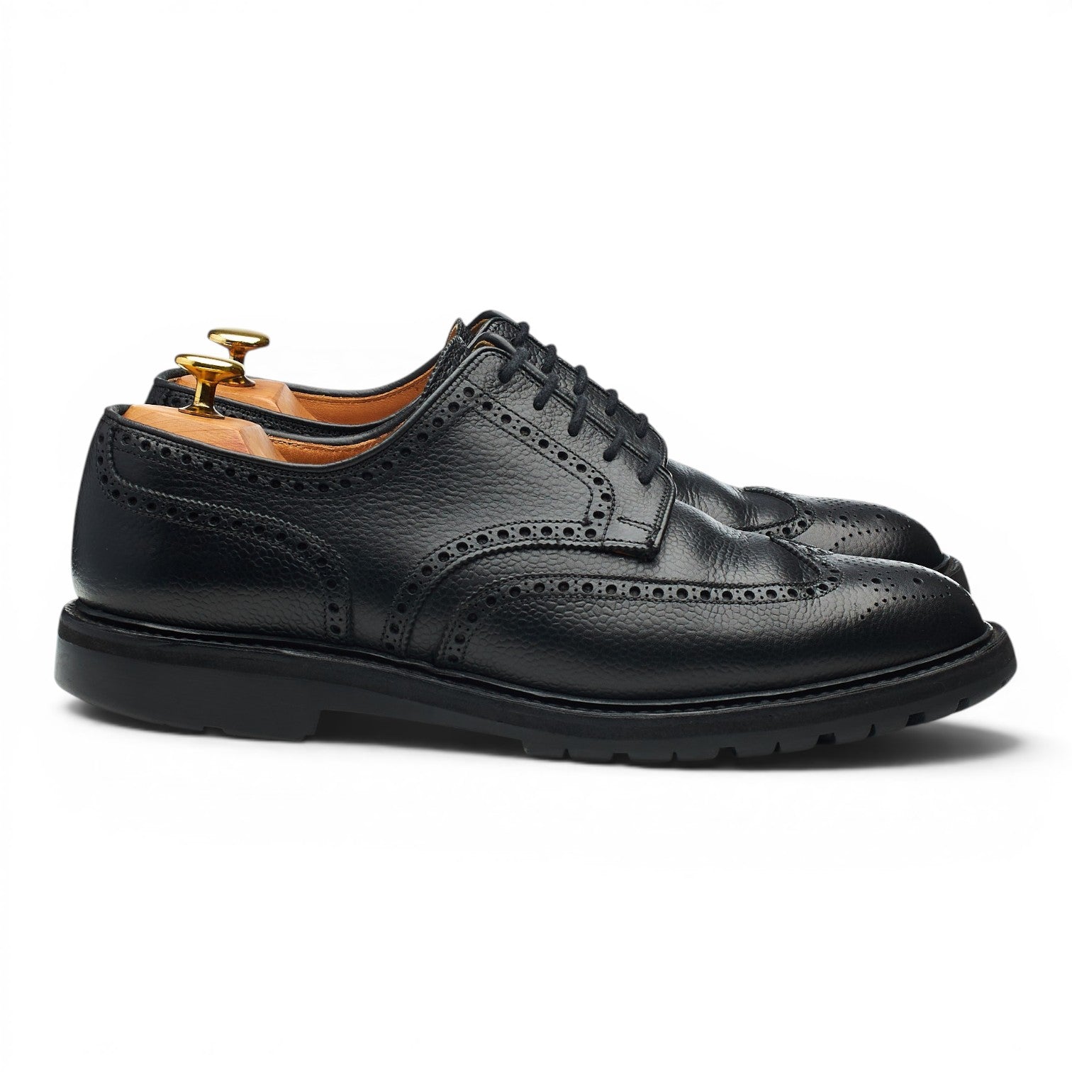 Crockett & Jones Pembroke derby cuir grainé noir UK 8