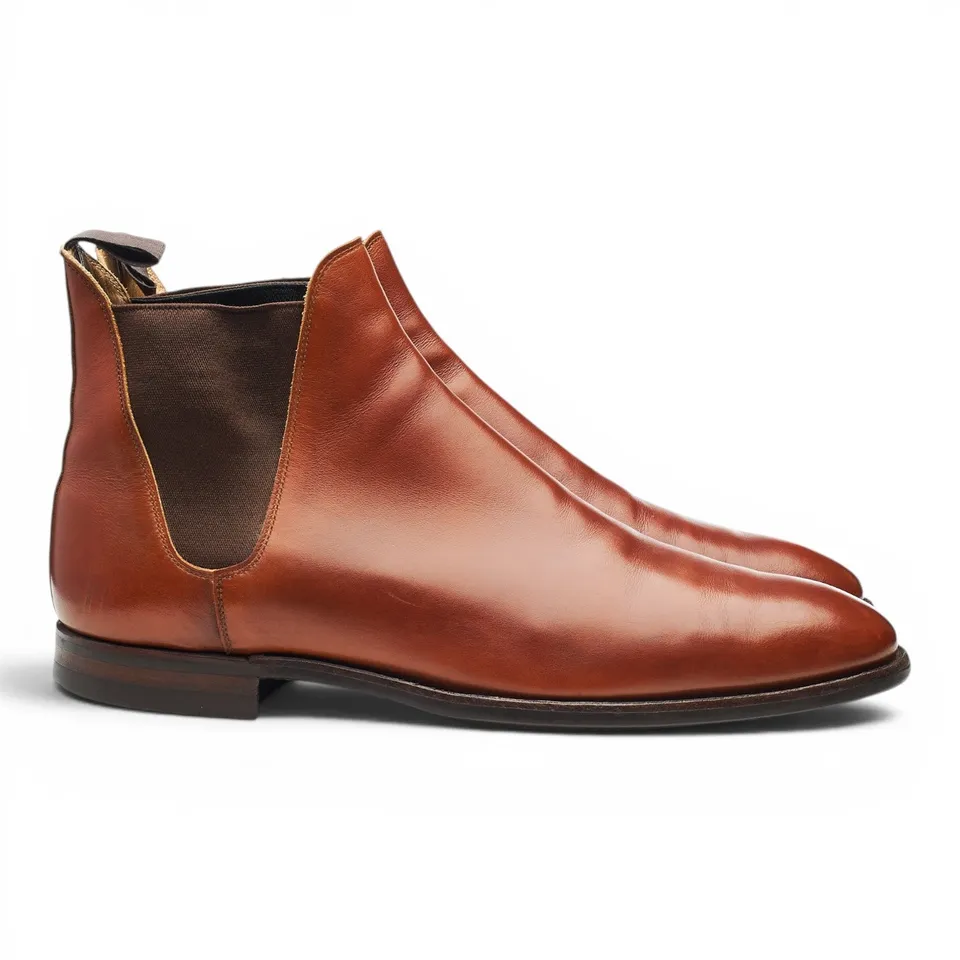 Crockett & Jones Chelsea 8 boots cuir marron UK 9