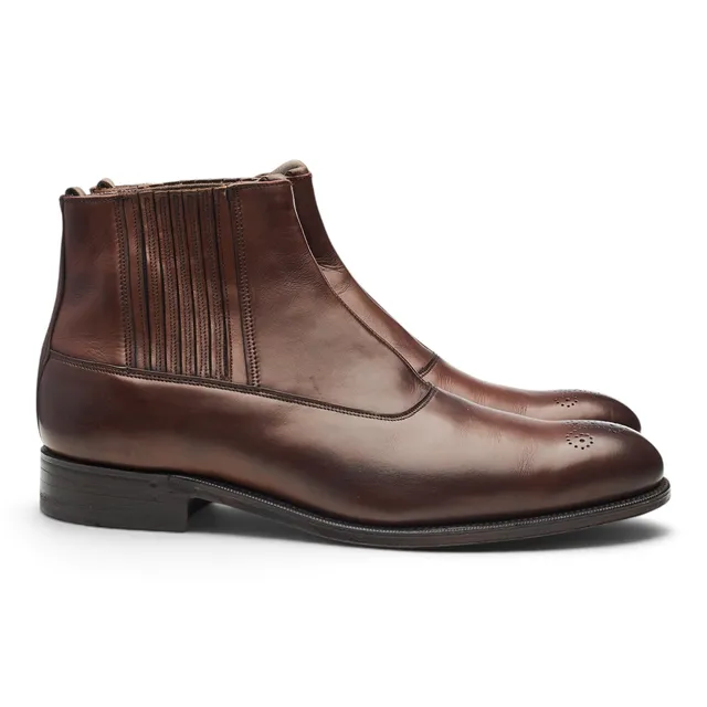 Grenson Chelsea boots cuir marron foncé UK 7,5