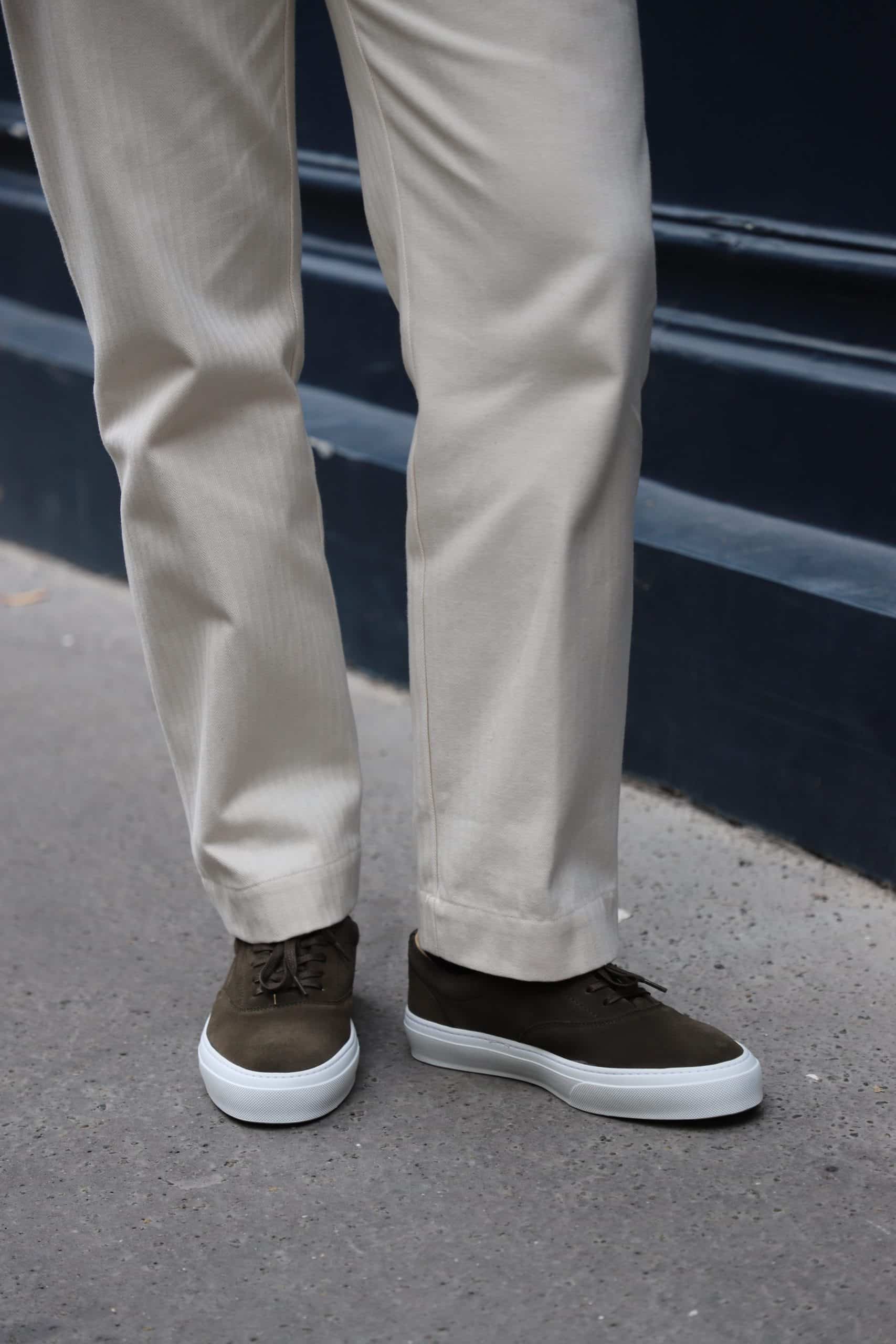 Malfroid n°421 sneakers cuir blanc