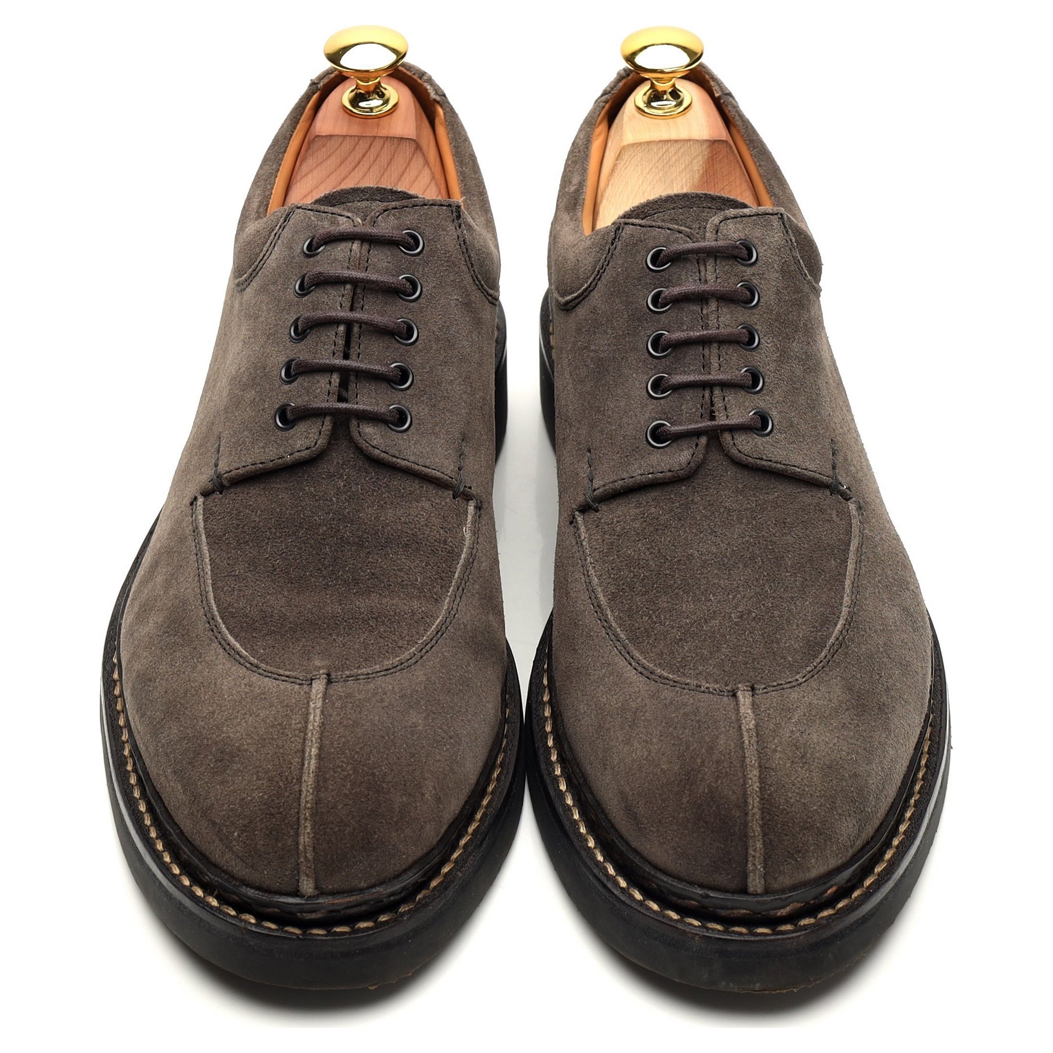 Heschung Cerisier derby daim gris pointure UK 7