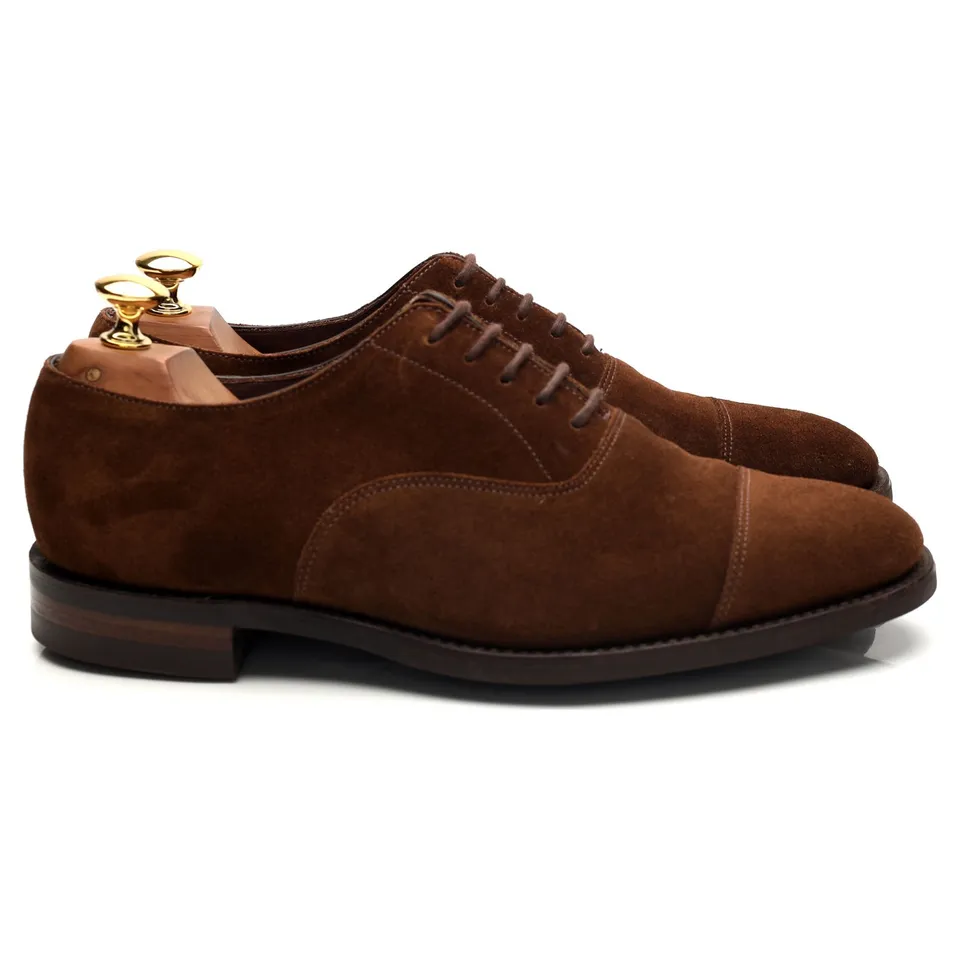 Loake 1880 Aldwych richelieu daim marron UK 6.5