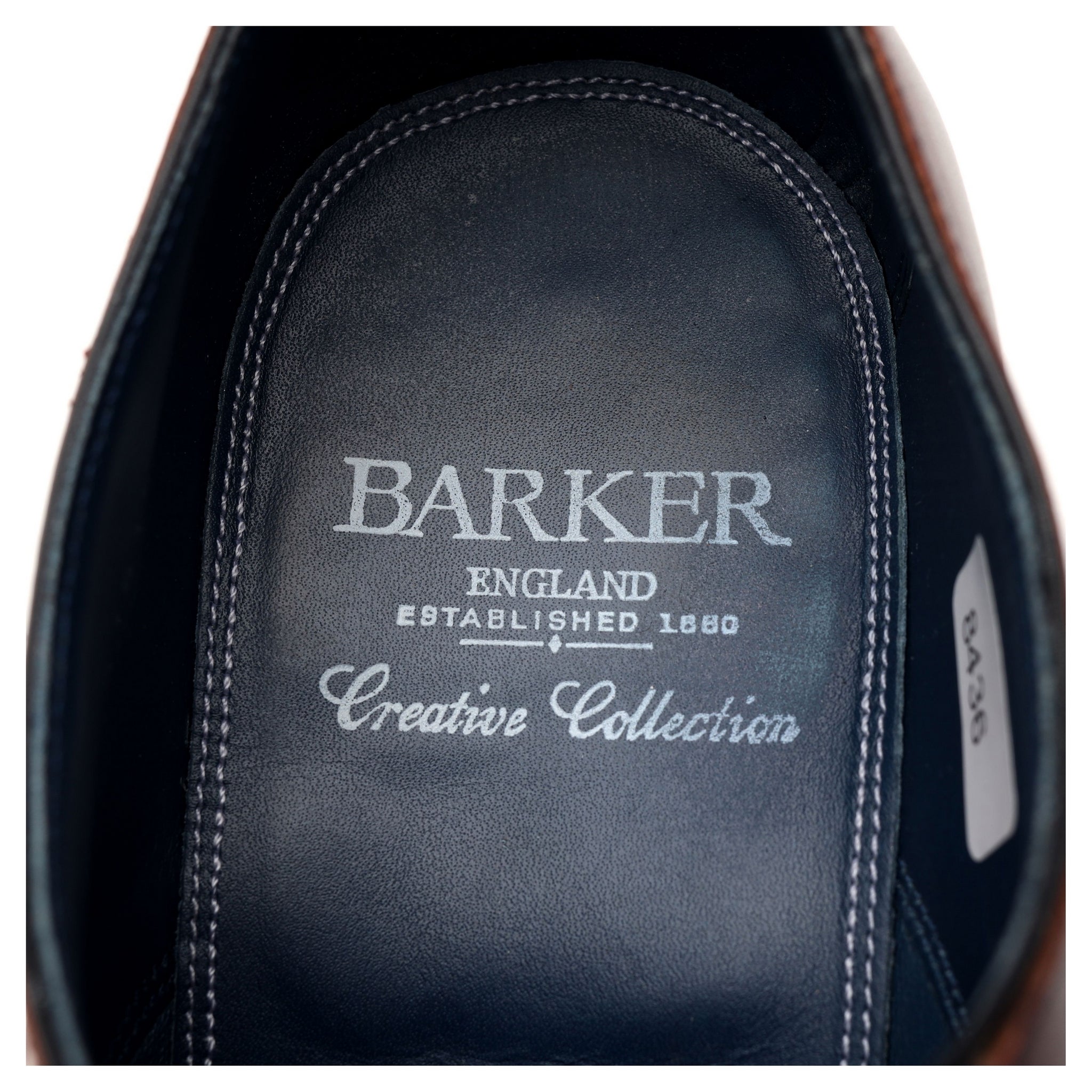 Barker Harry richelieu cuir bordeaux marine UK 7.5