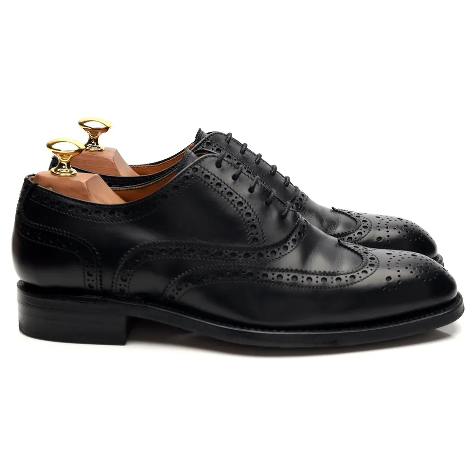 Herring chaussures oxford brogues cuir noir UK 6