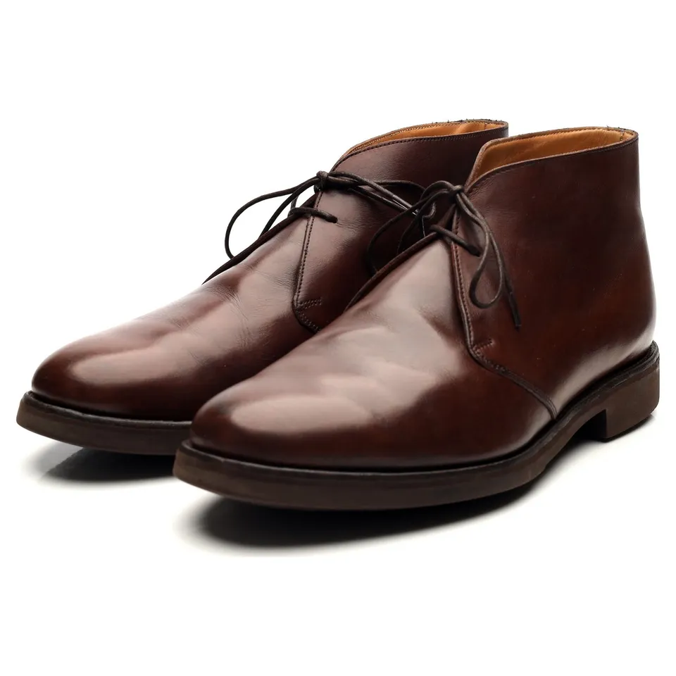 Barker 148726 bottines chukka cuir marron UK 8.5