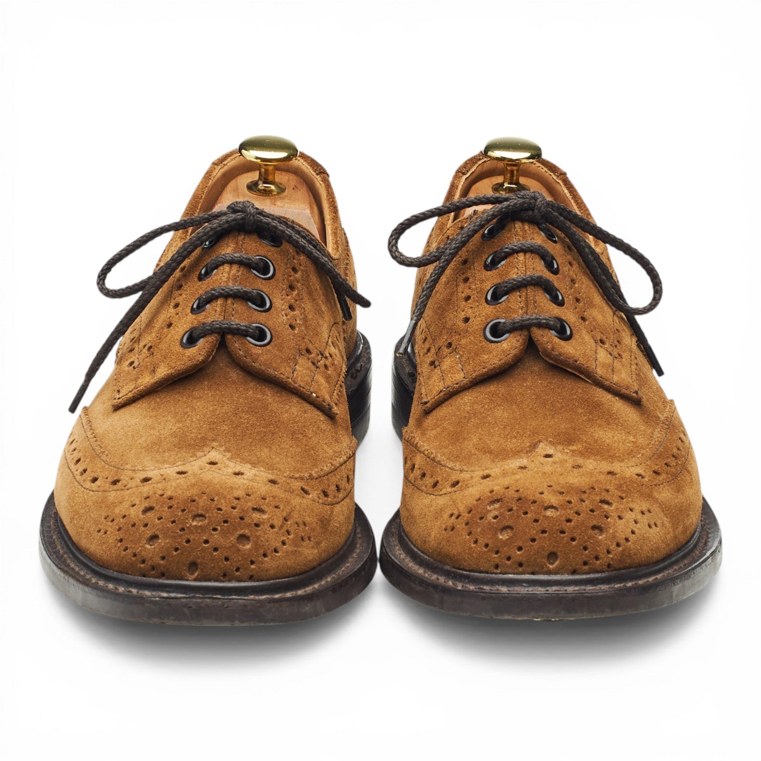 Tricker's Bourton derbies daim marron pointure UK 7,5