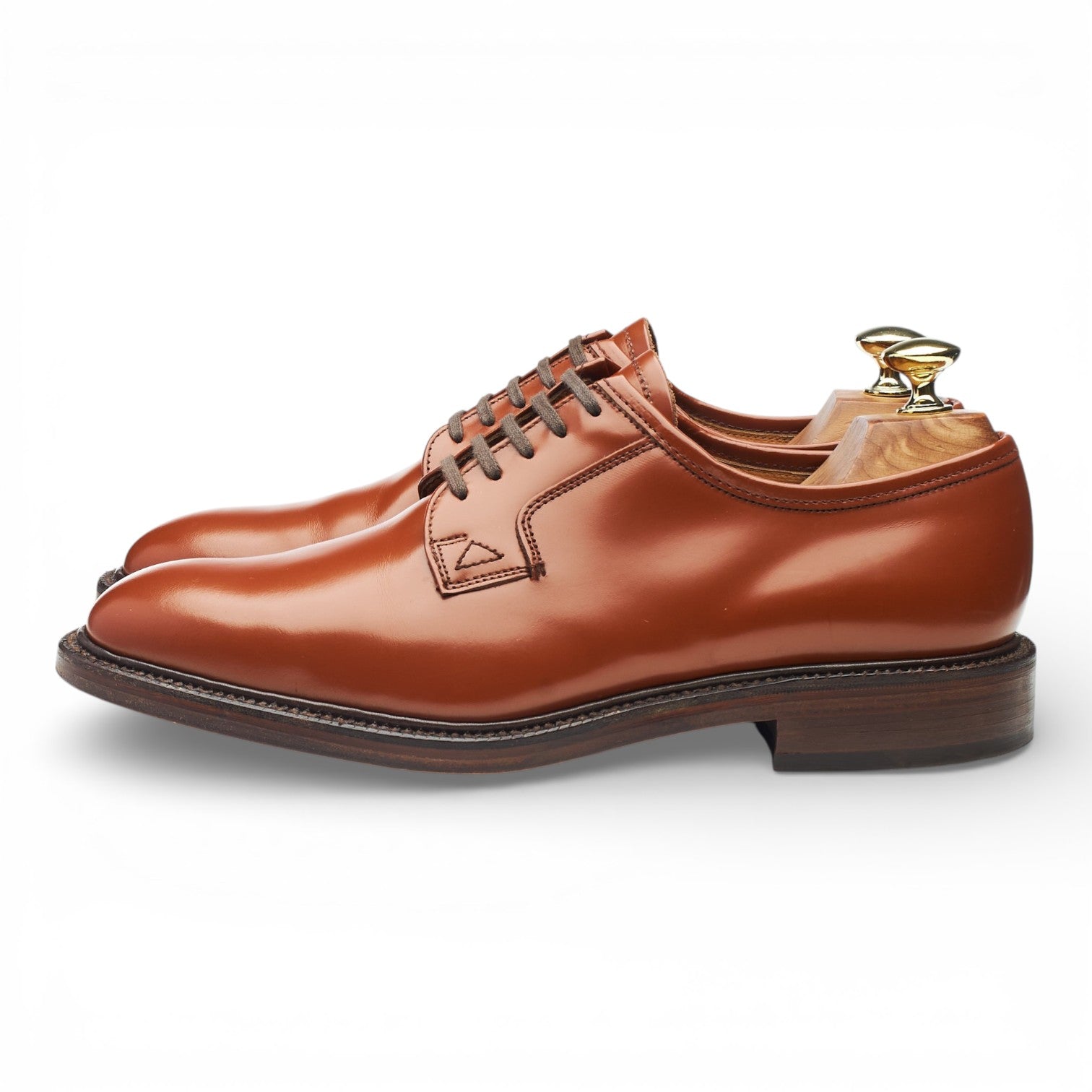 Alfred Sargent derby cuir marron uni 7 UK large