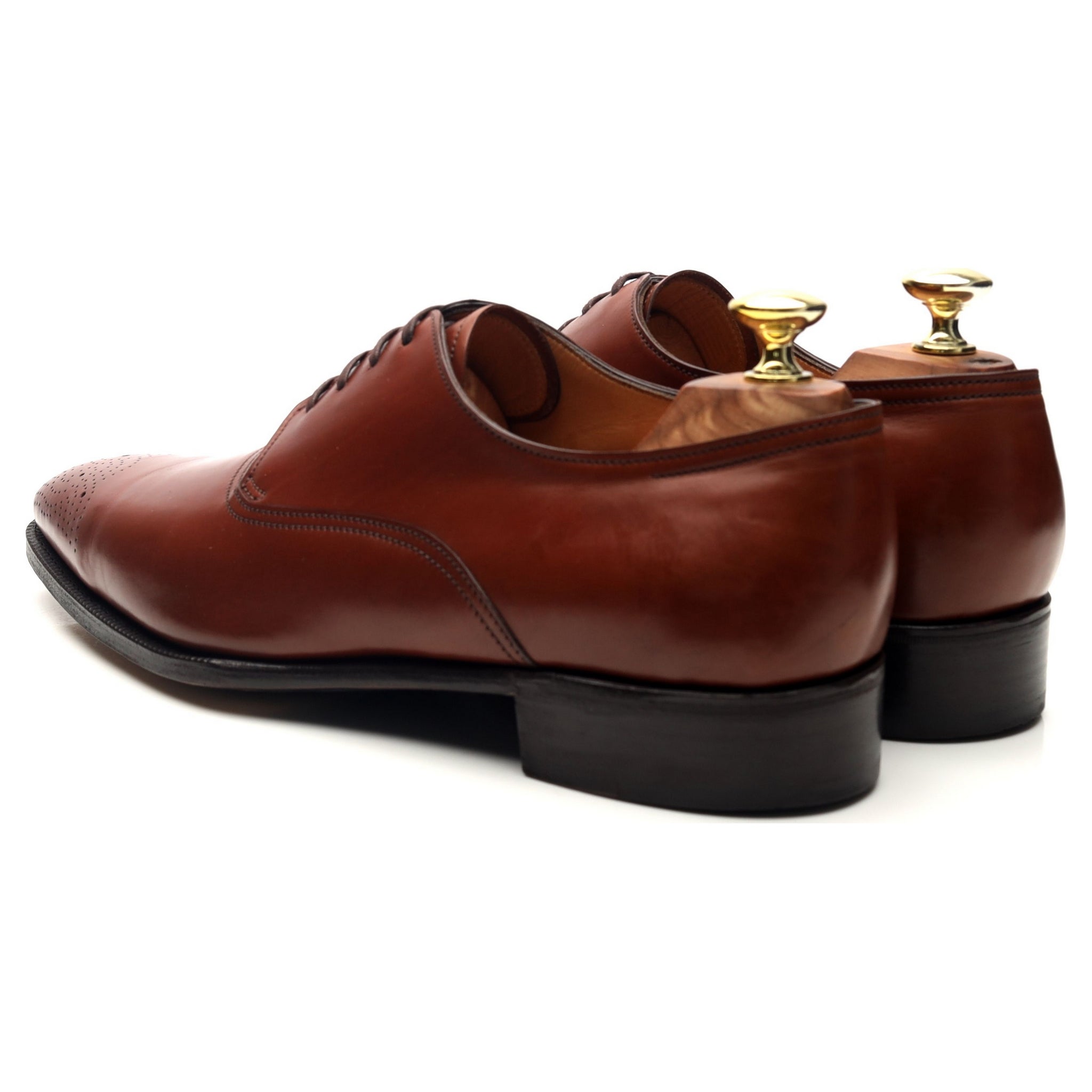 John Lobb Prestige Oakley derbies cuir marron UK 7,5