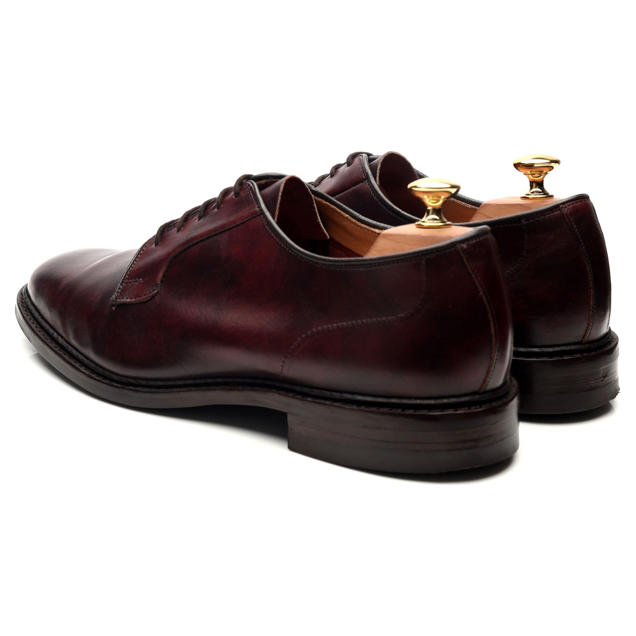Trickers Robert derby cuir bordeaux UK 10