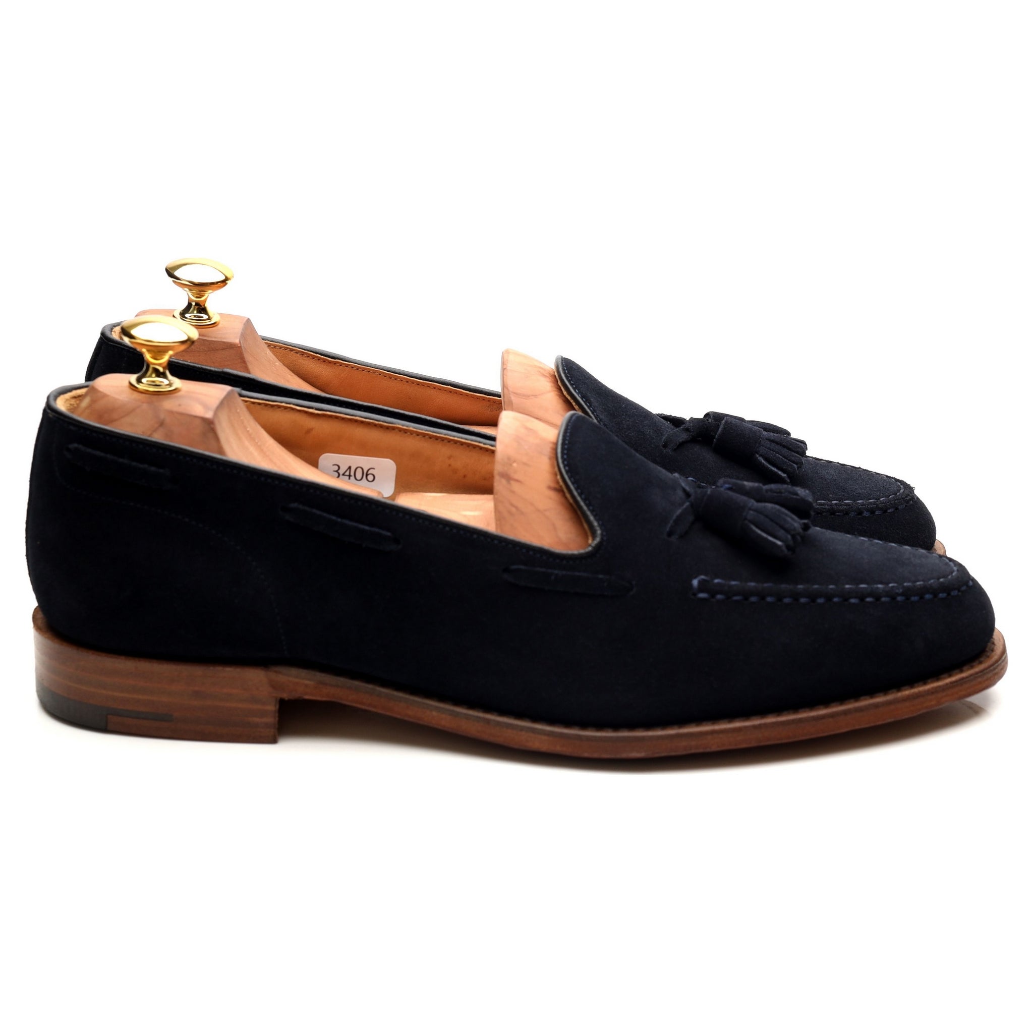 Church's Fosbury mocassin daim bleu marine 10 UK
