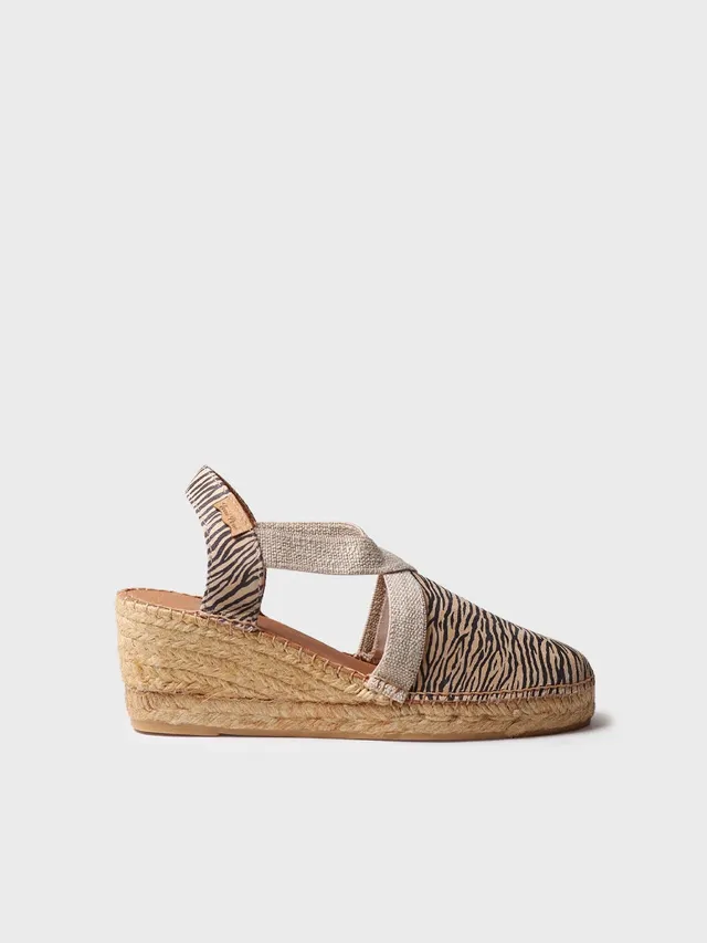 Toni Pons Terra-ZB espadrilles compensées zèbre