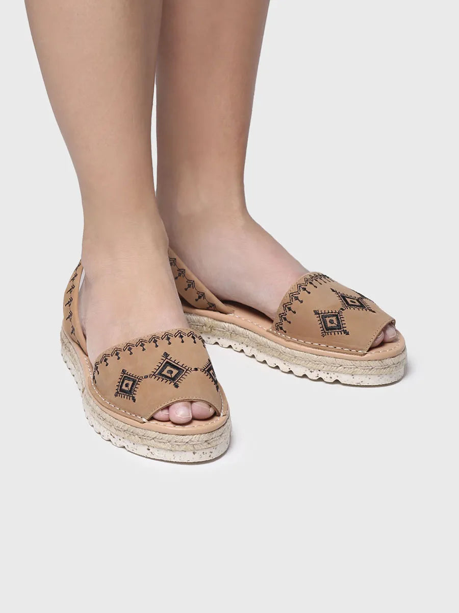 Toni Pons Star sandales menorquines cuir tan