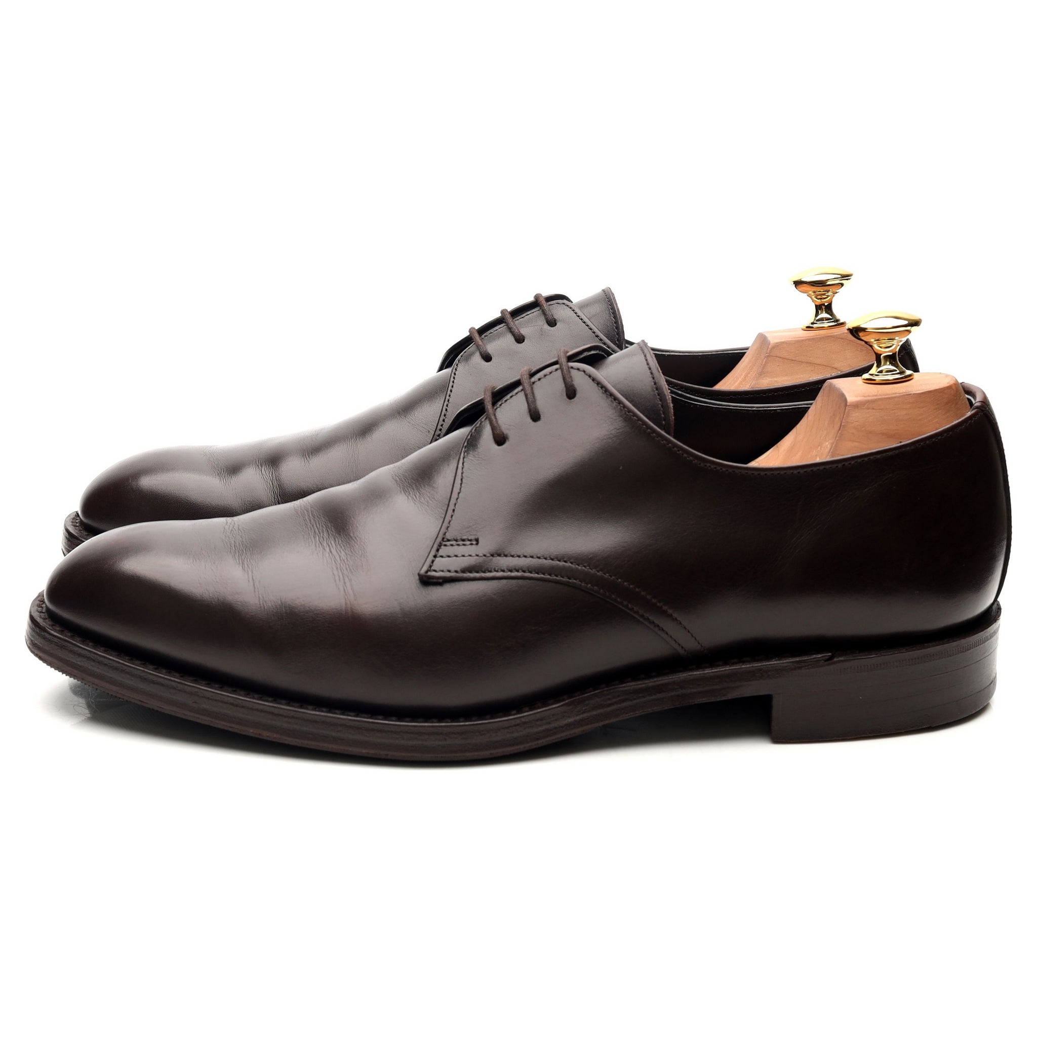 Tim Little derbies cuir marron foncé UK 10