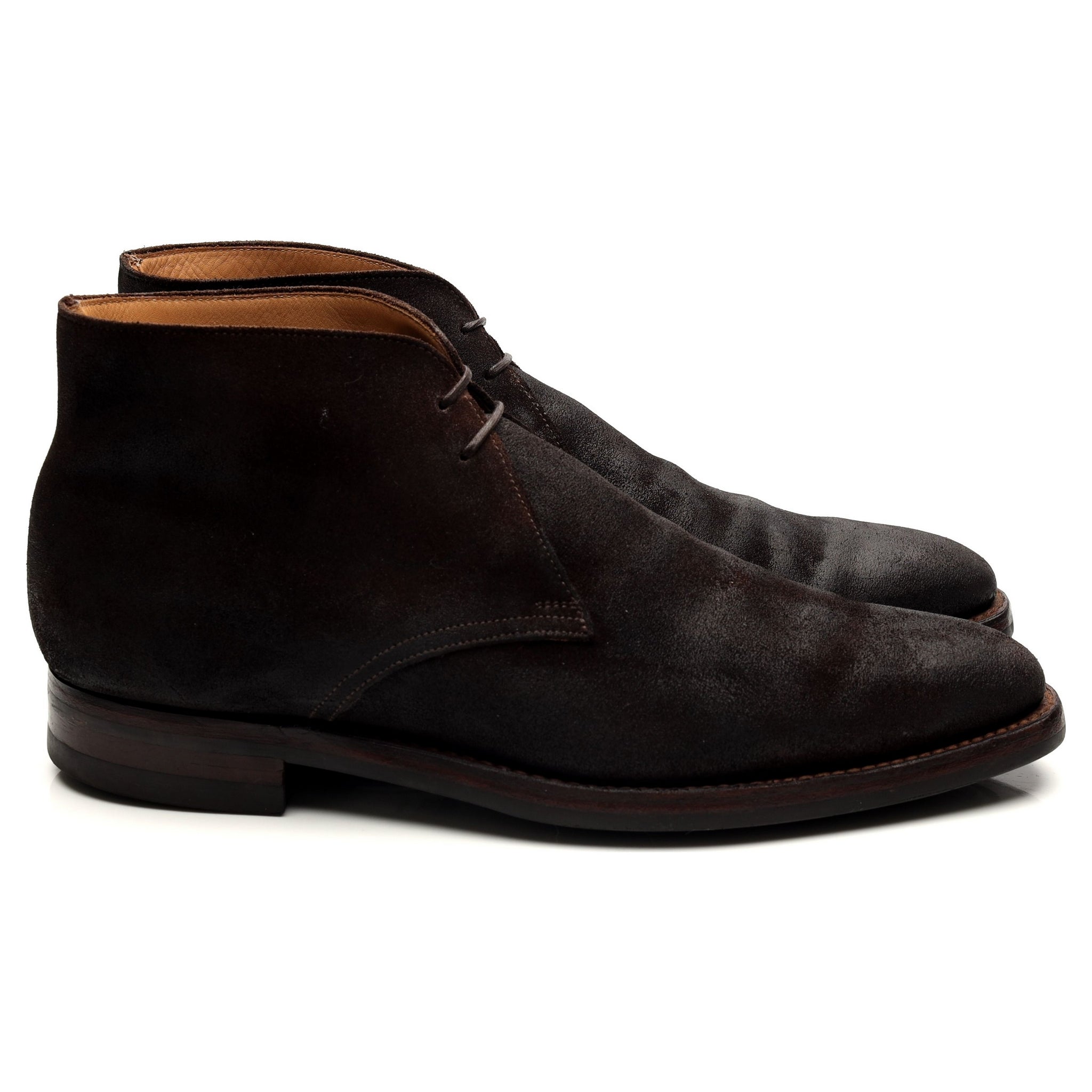 Crockett & Jones Tetbury bottes chukka daim marron UK 7