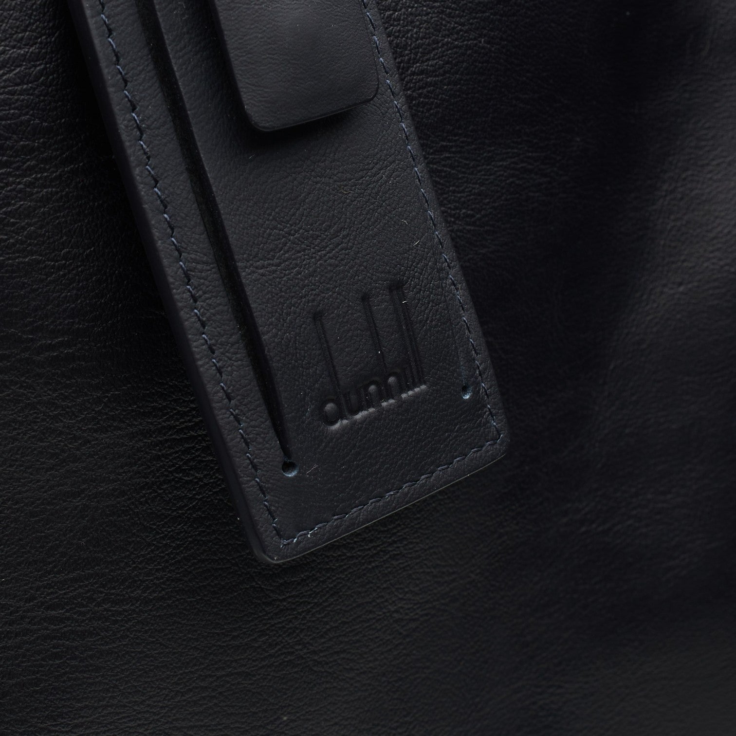 Dunhill Traveller Utility sac tote cuir bleu marine