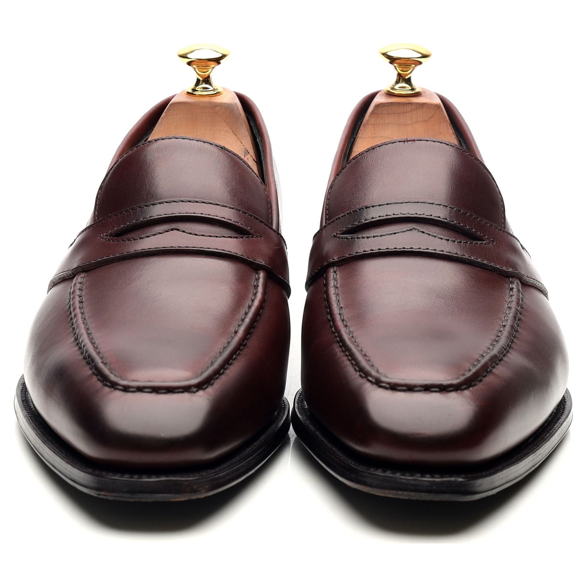 George Cleverley Kingsman mocassin cuir bordeaux 9 UK