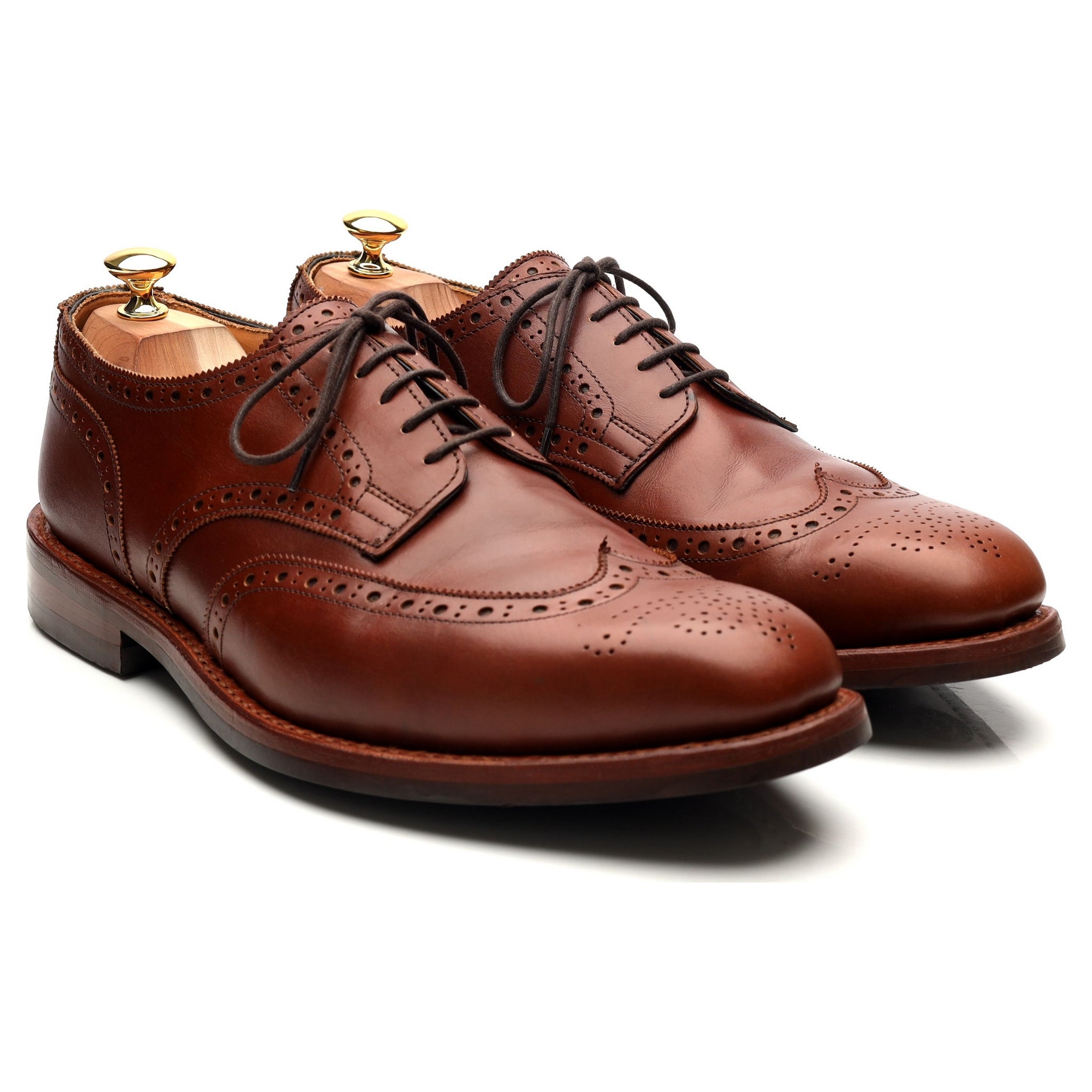 Tricker's Newbury derbies cuir camel pointure UK 11
