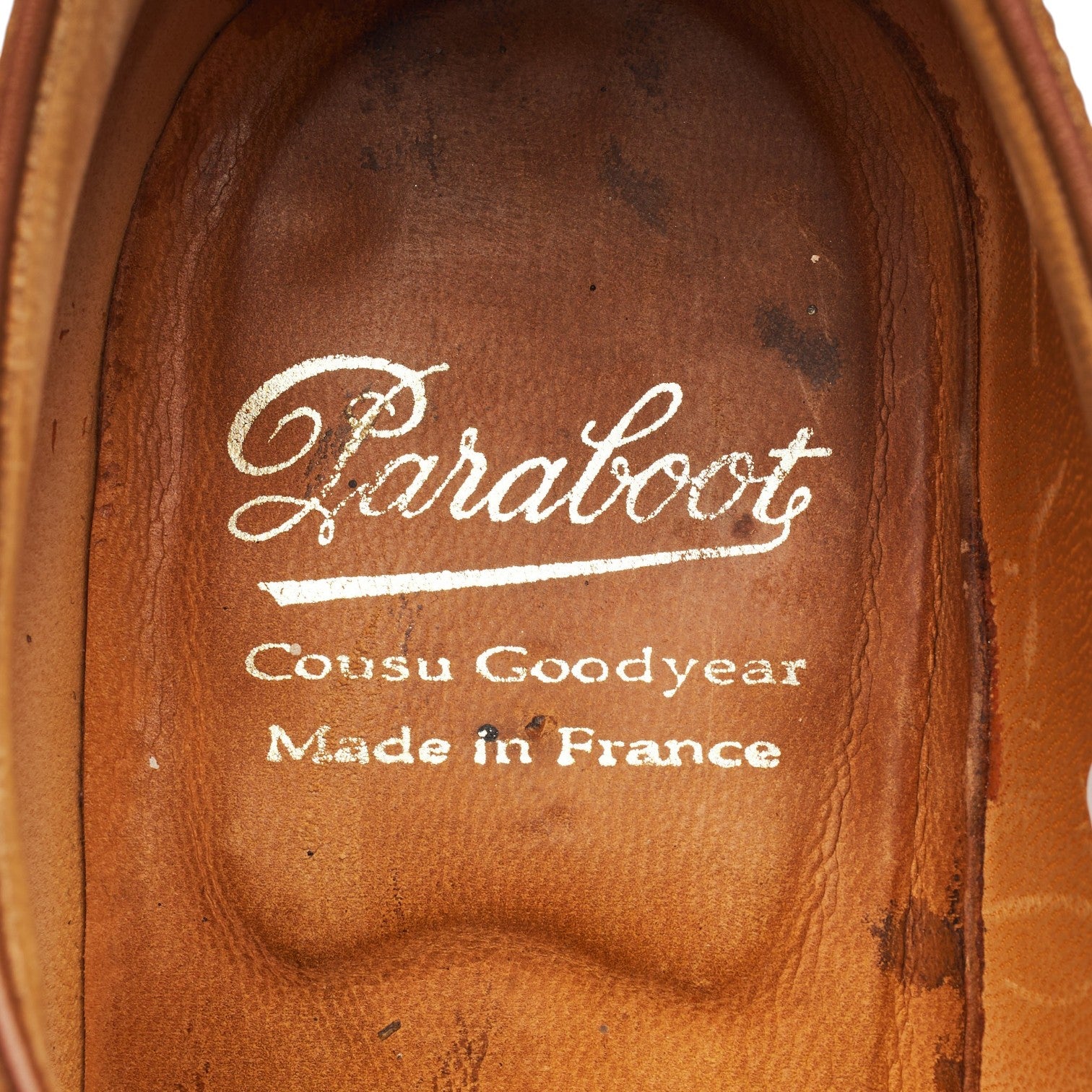 Paraboot Derby cuir marron tan 9.5 UK