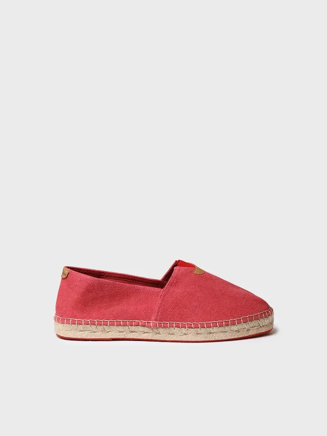 Toni Pons Blanes-ER espadrilles plates rouges vegan