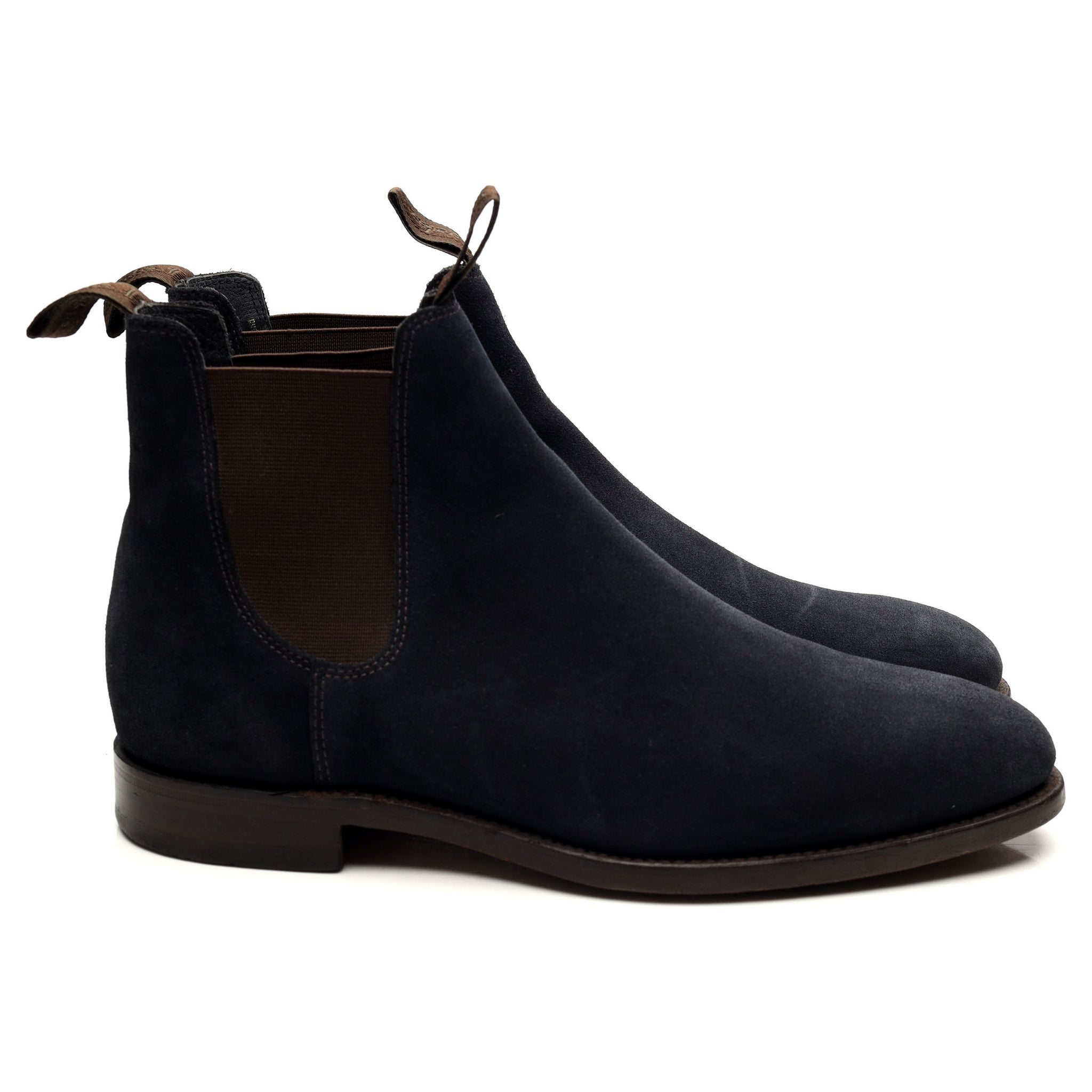 Loake 1880 Apsley bottines chelsea daim bleu marine UK 7.5