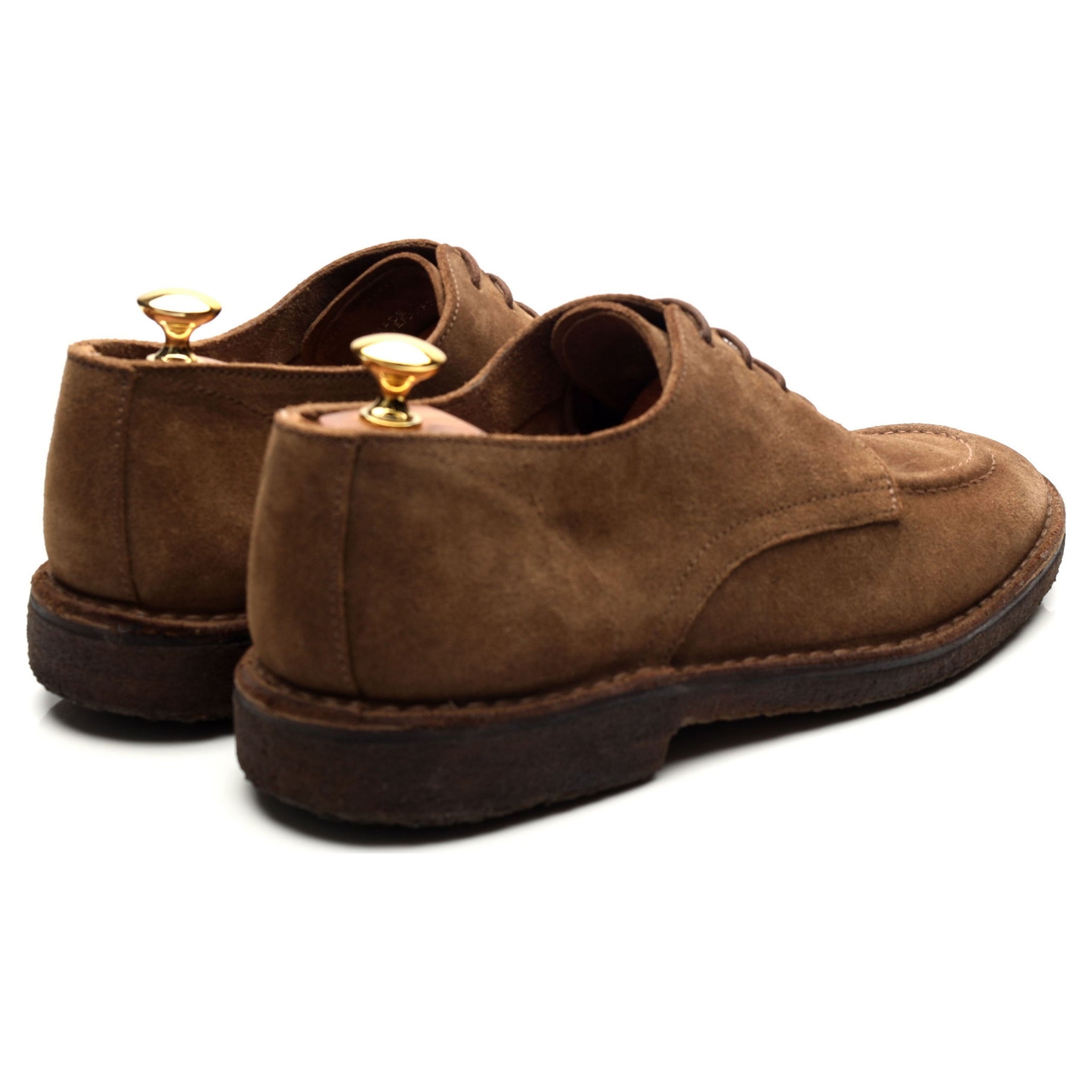 Drake's derby daim marron semelle crêpe UK 10.5
