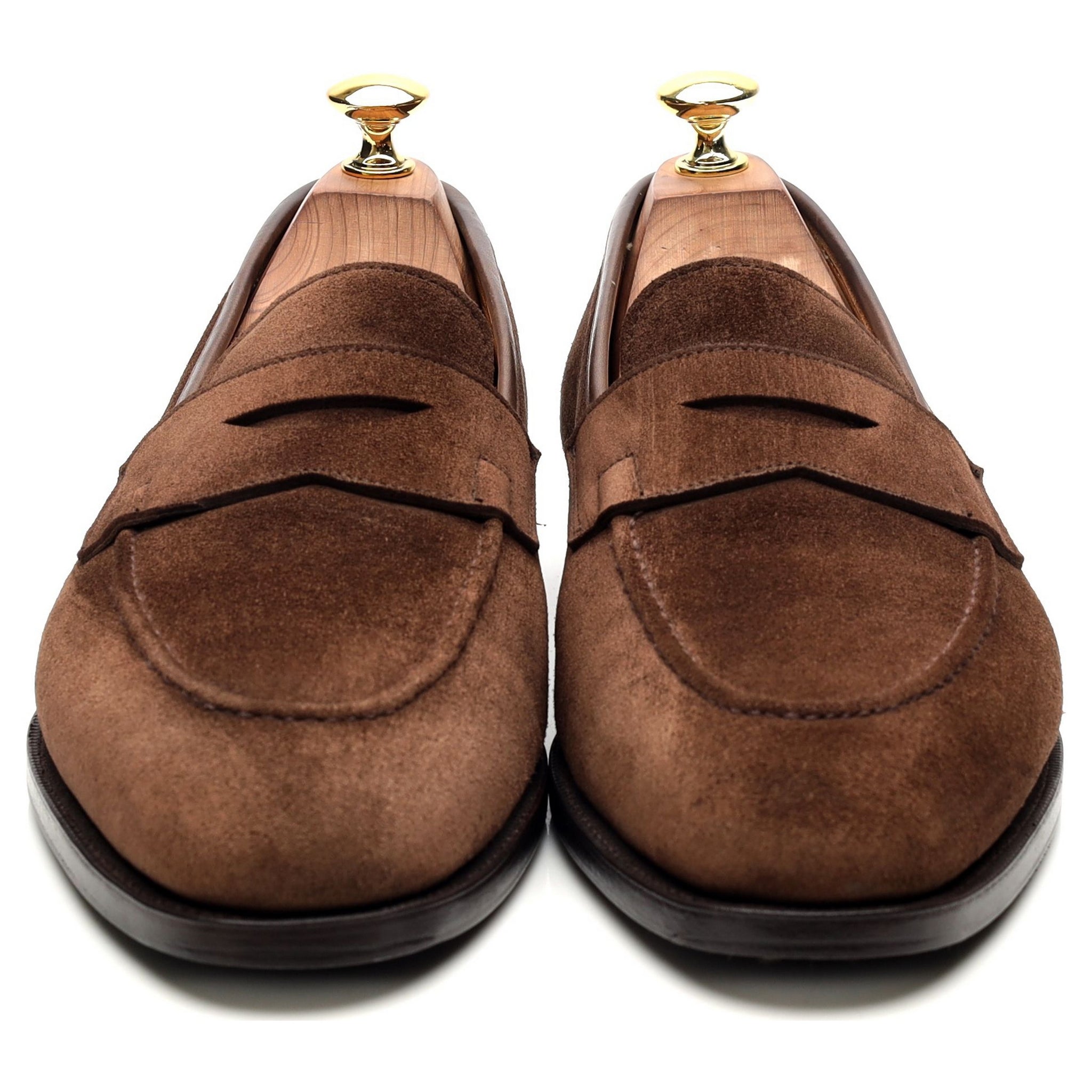 Ralph Lauren mocassins penny daim marron UK 8