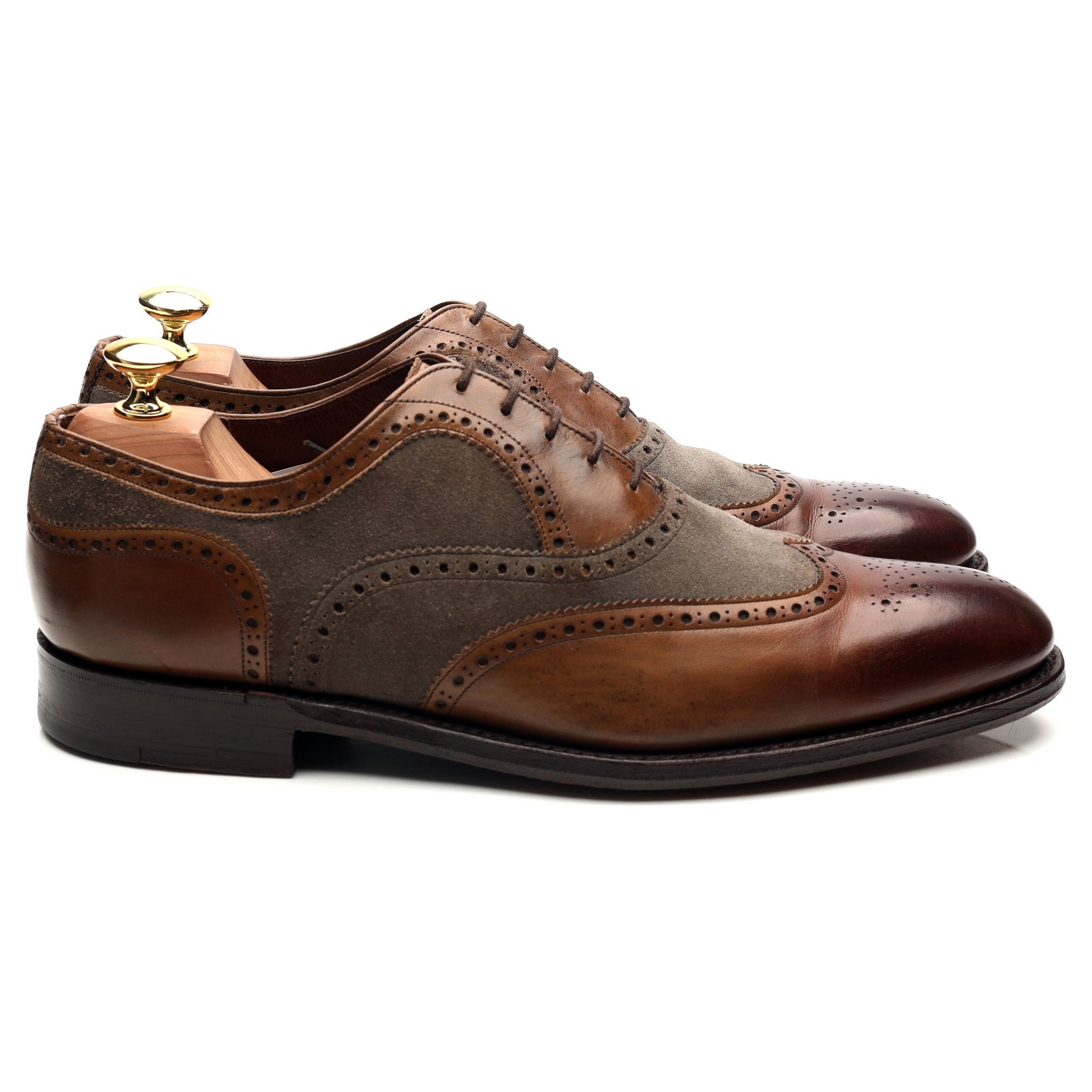 Herring Fencote oxford cuir marron pointure UK 8