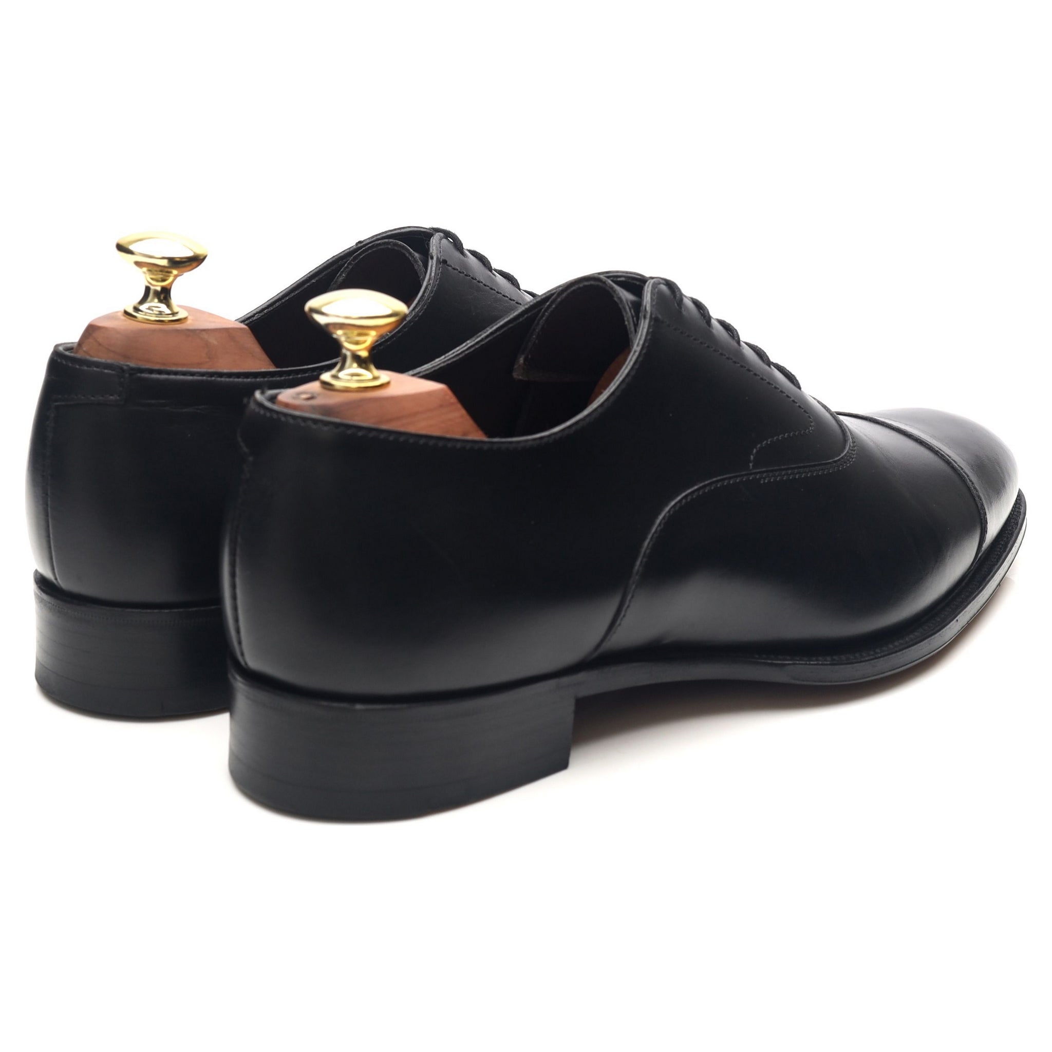 Alfred Sargent Armfield oxford cuir noir UK 7