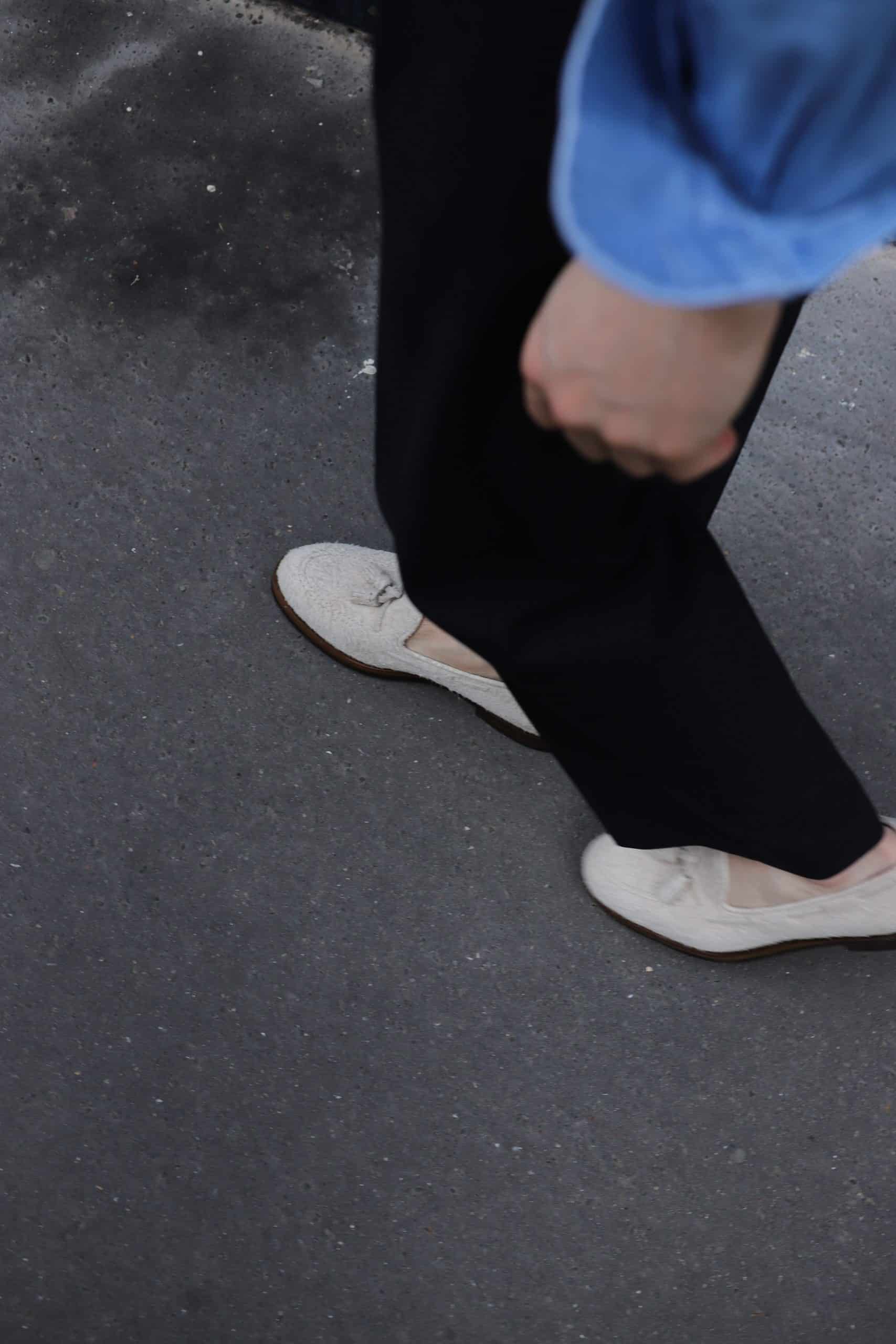 Malfroid Goodwood mocassins pompons daim cousu Goodyear
