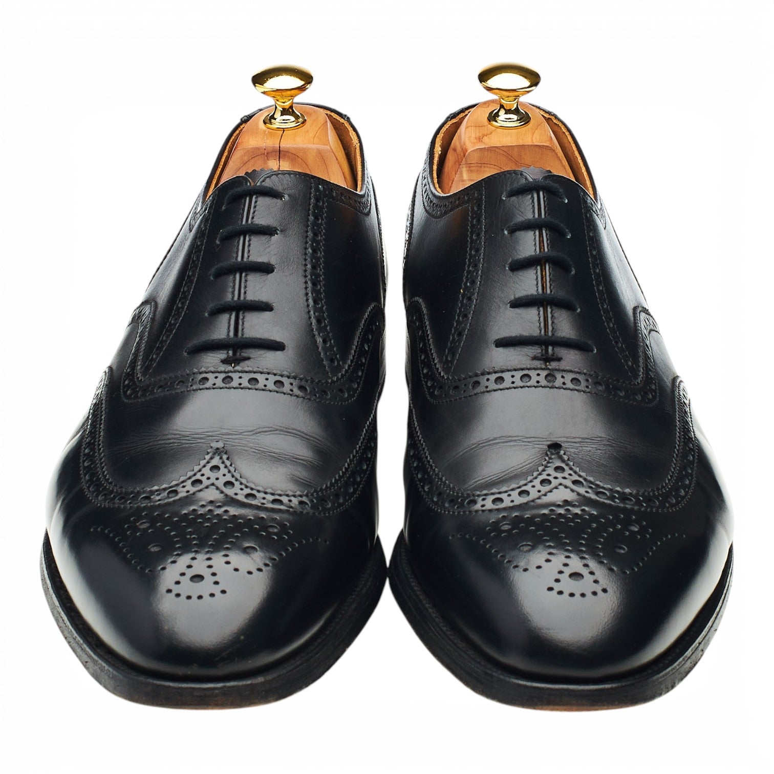 Gordon Scott Falmouth Richelieu Brogue Cuir Noir UK 12