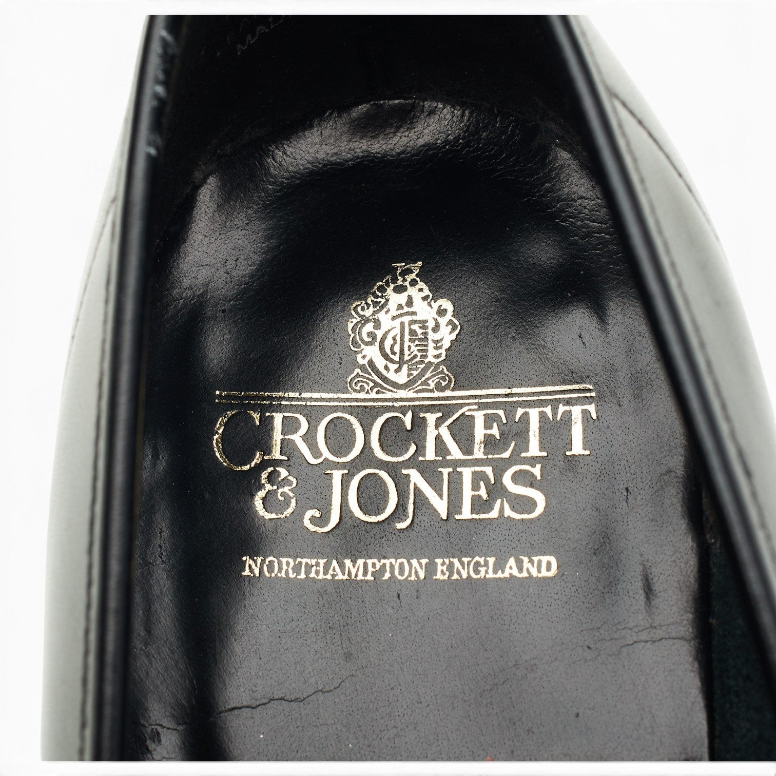 Crockett & Jones Teign mocassin cuir noir pointure 8 UK