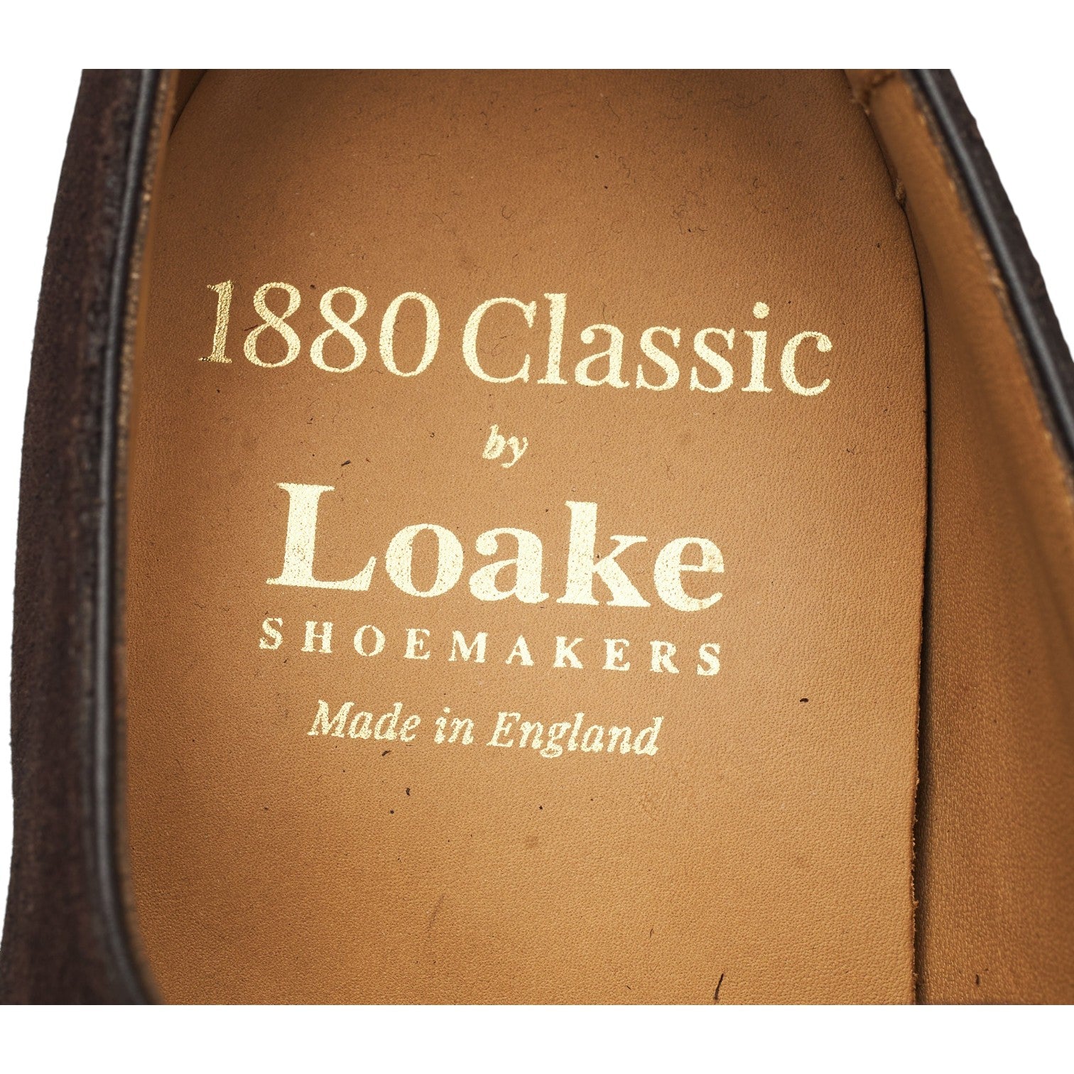 Loake 1880 Chichester derby suède marron UK 7.5