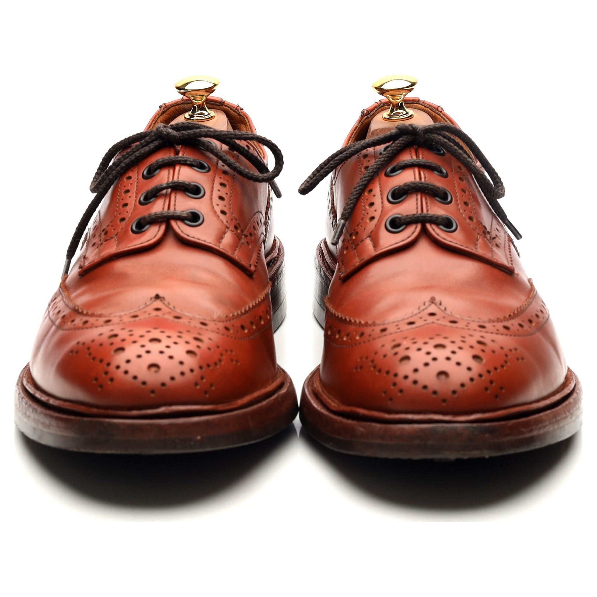 Trickers Bourton derby cuir marron 10,5 semelle gomme