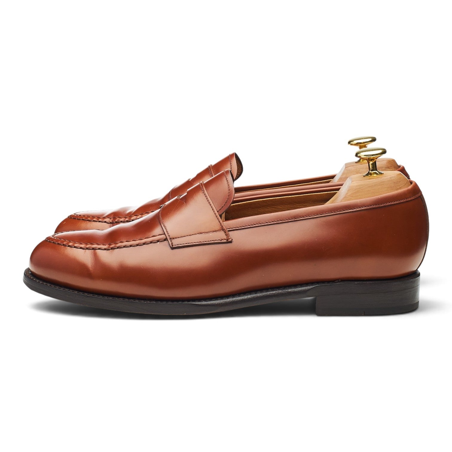 Morjas mocassins cuir marron clair homme UK 8