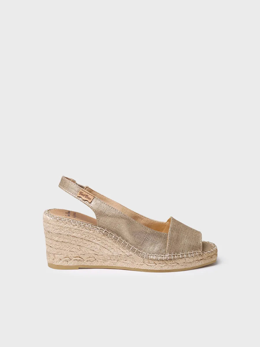 Toni Pons Fiore espadrilles compensées platine