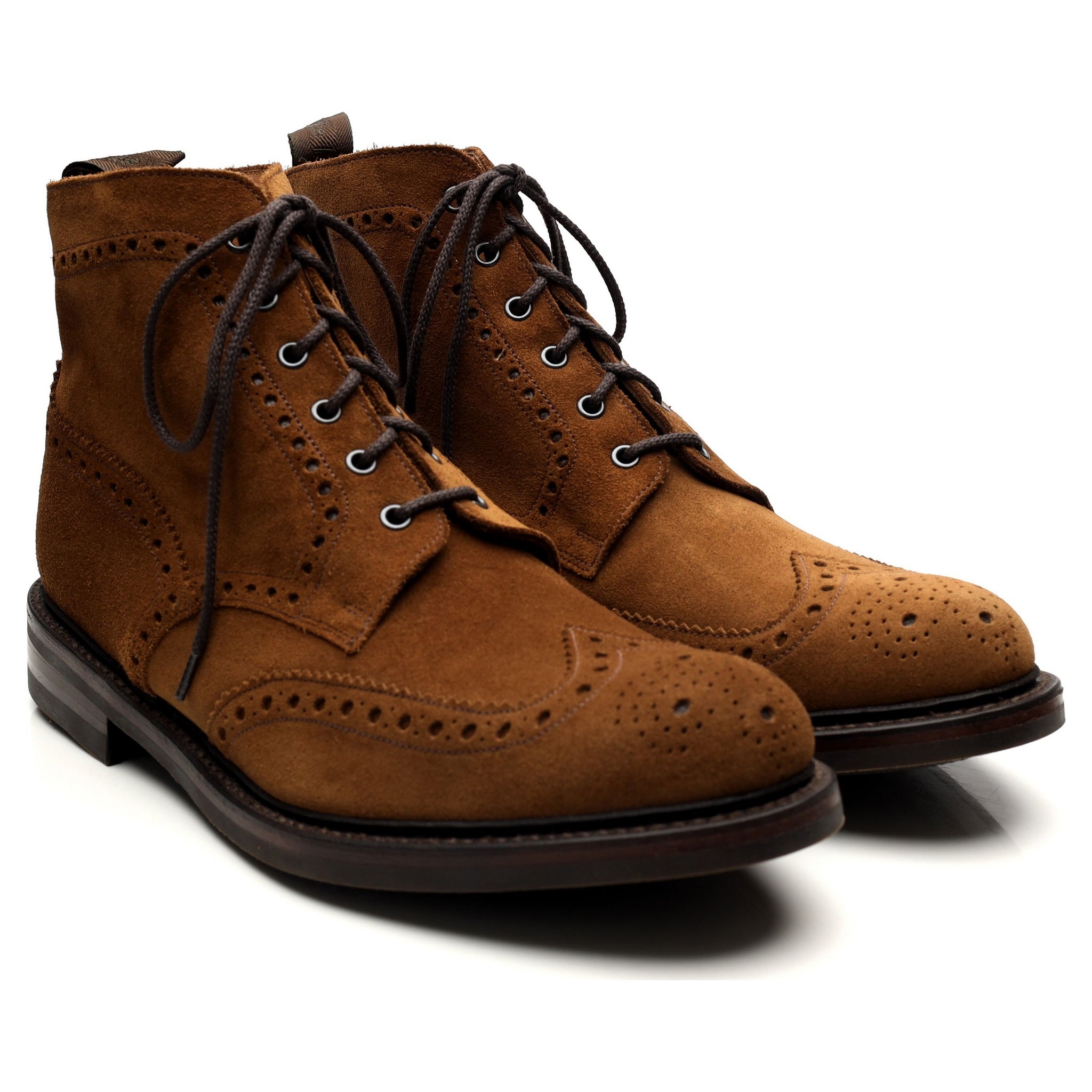 Loake 1880 Bedale bottines UK 11 G daim marron brogue