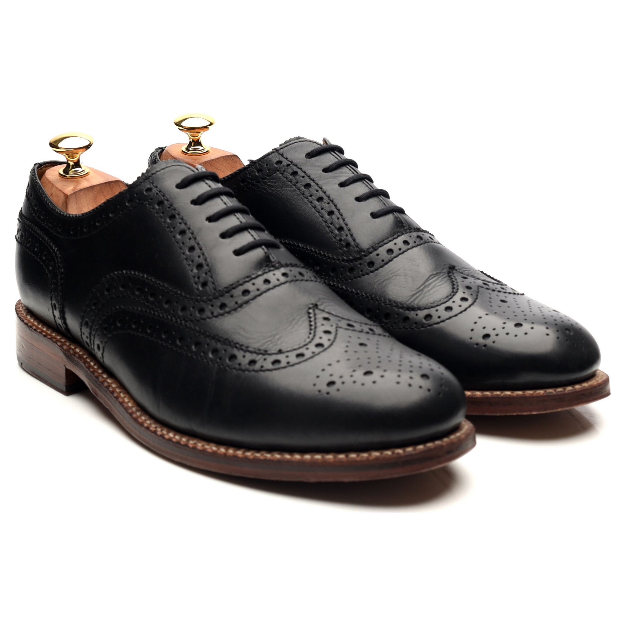 Grenson Angus richelieu brogue cuir noir UK 10