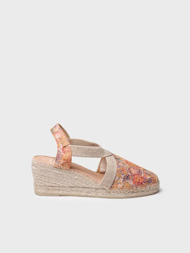 Toni Pons Telva-ll espadrille cuir imprimé 6 cm