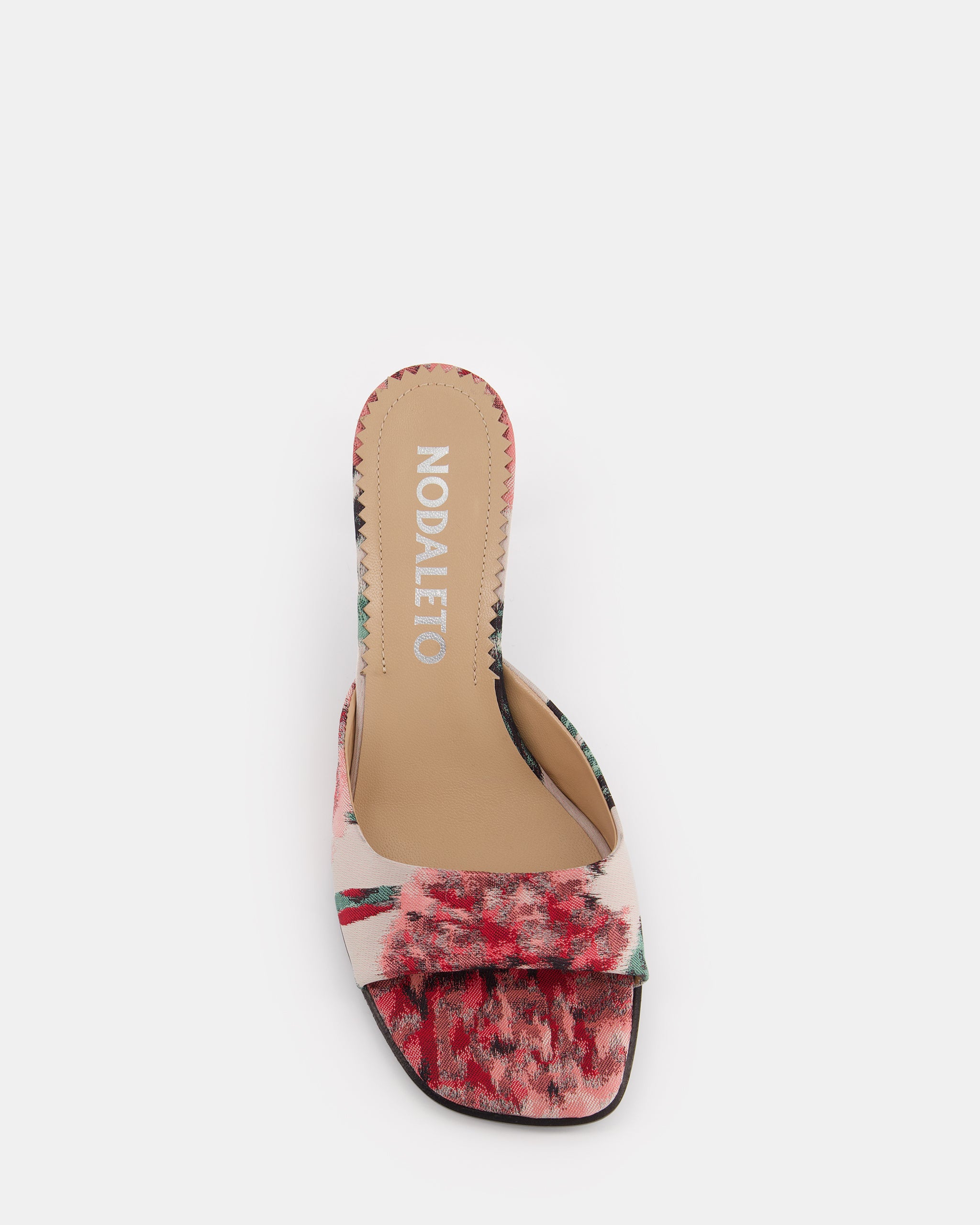 Nodaleto Dona Reese mules Roses Print talon 5 cm
