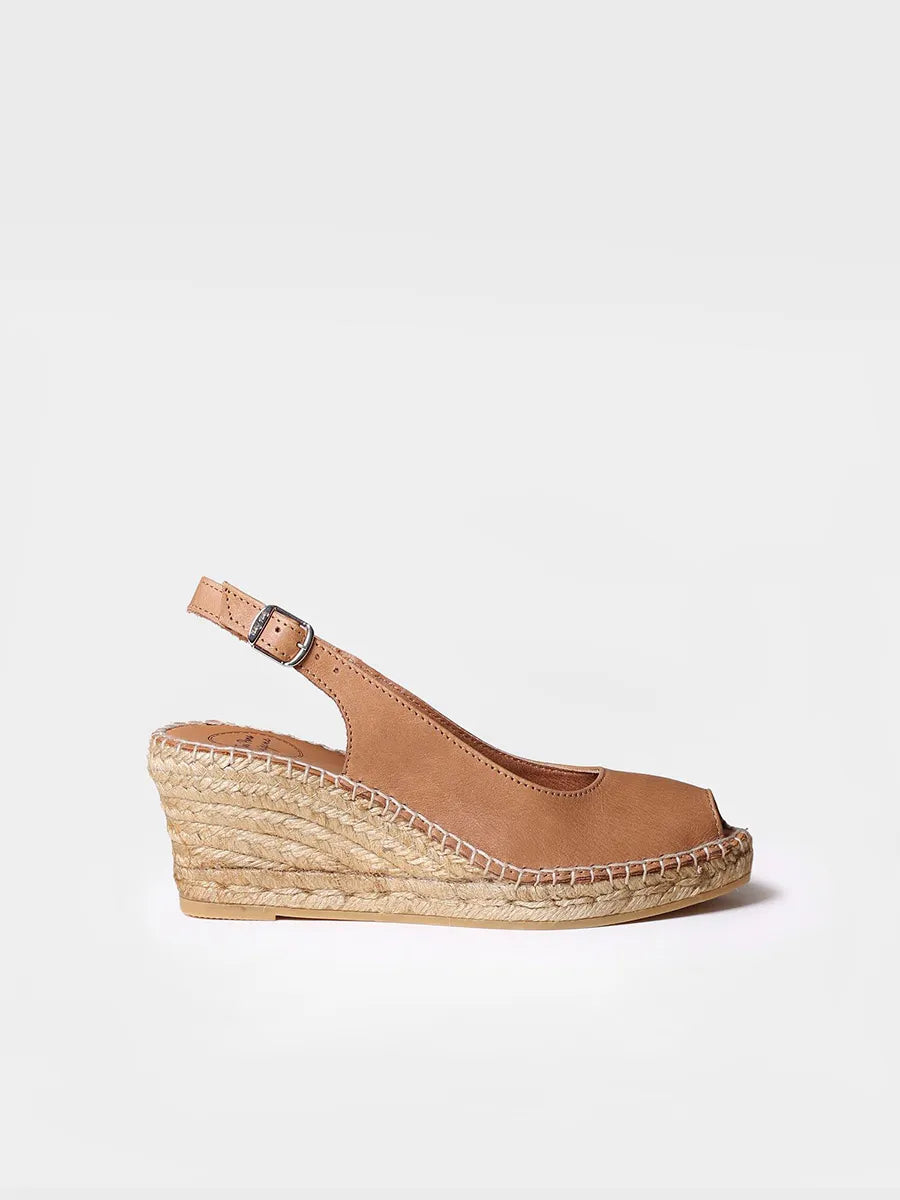 Toni Pons Croacia espadrille compensée bout ouvert 7 cm